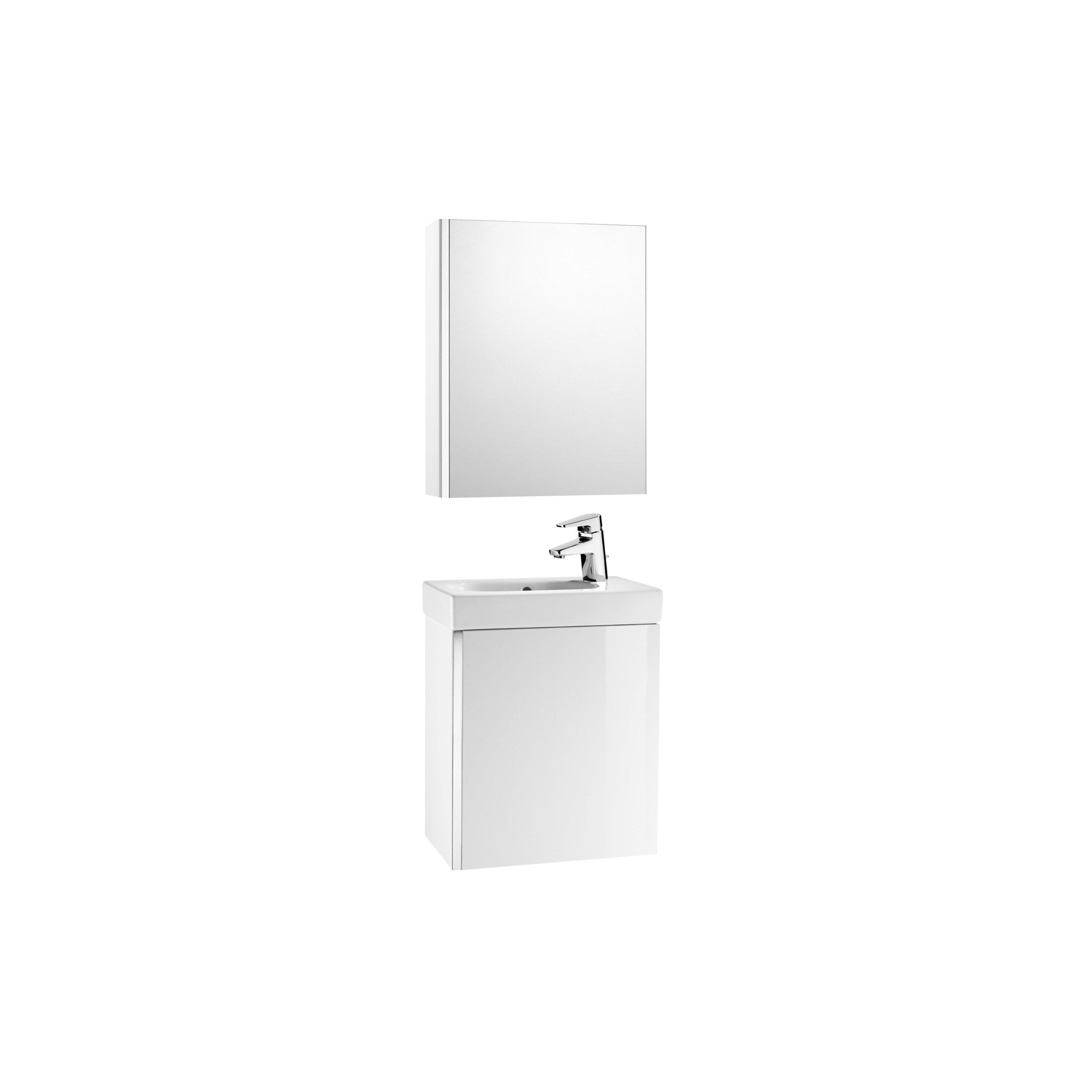 Roca - Mini Mueble base Pack lavabo y armario espejo - BricoandPool
