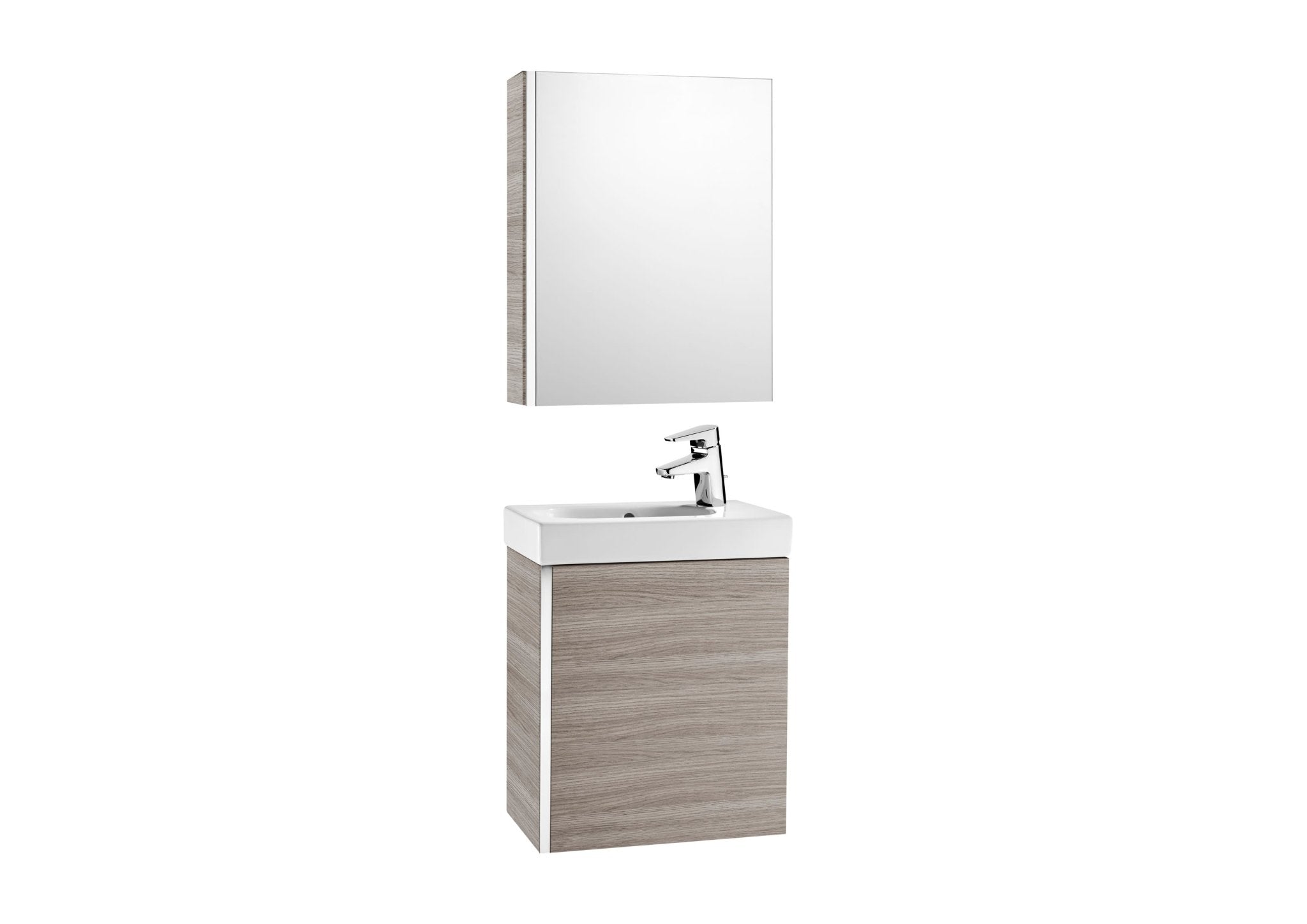 Roca - Mini Mueble base Pack lavabo y armario espejo - BricoandPool