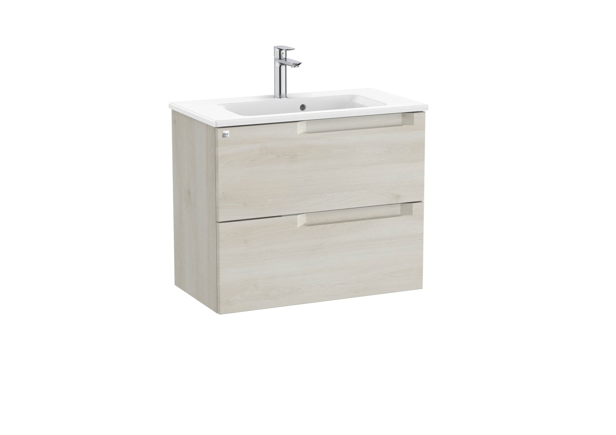 Roca - Mueble base Aleyda Unik compacto de dos cajones y lavabo - BricoandPool