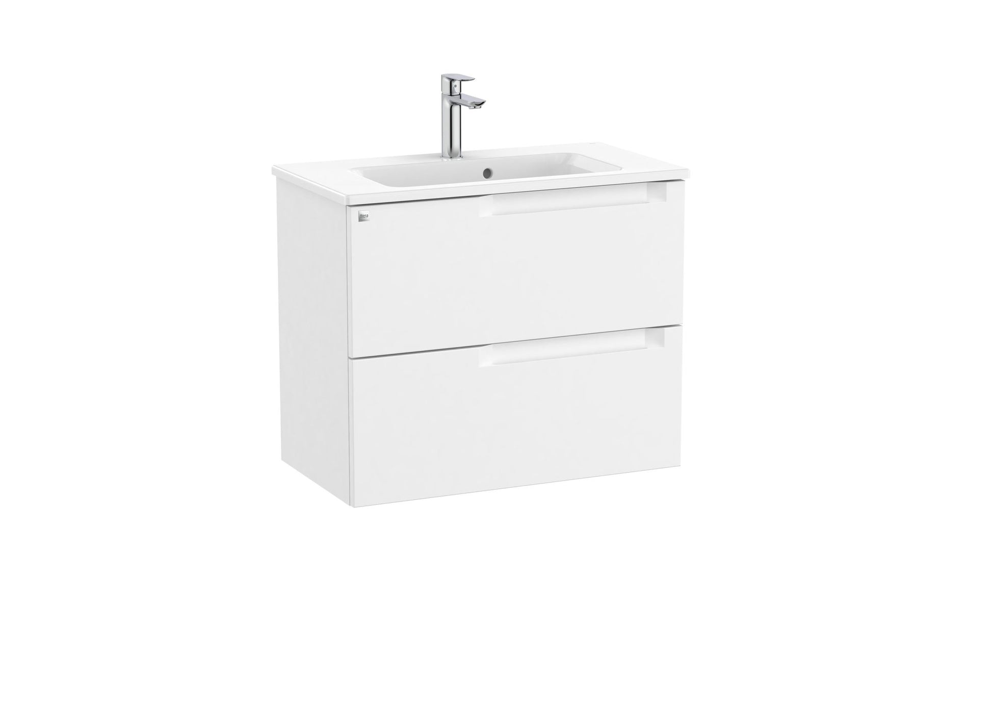 Roca - Mueble base Aleyda Unik compacto de dos cajones y lavabo - BricoandPool