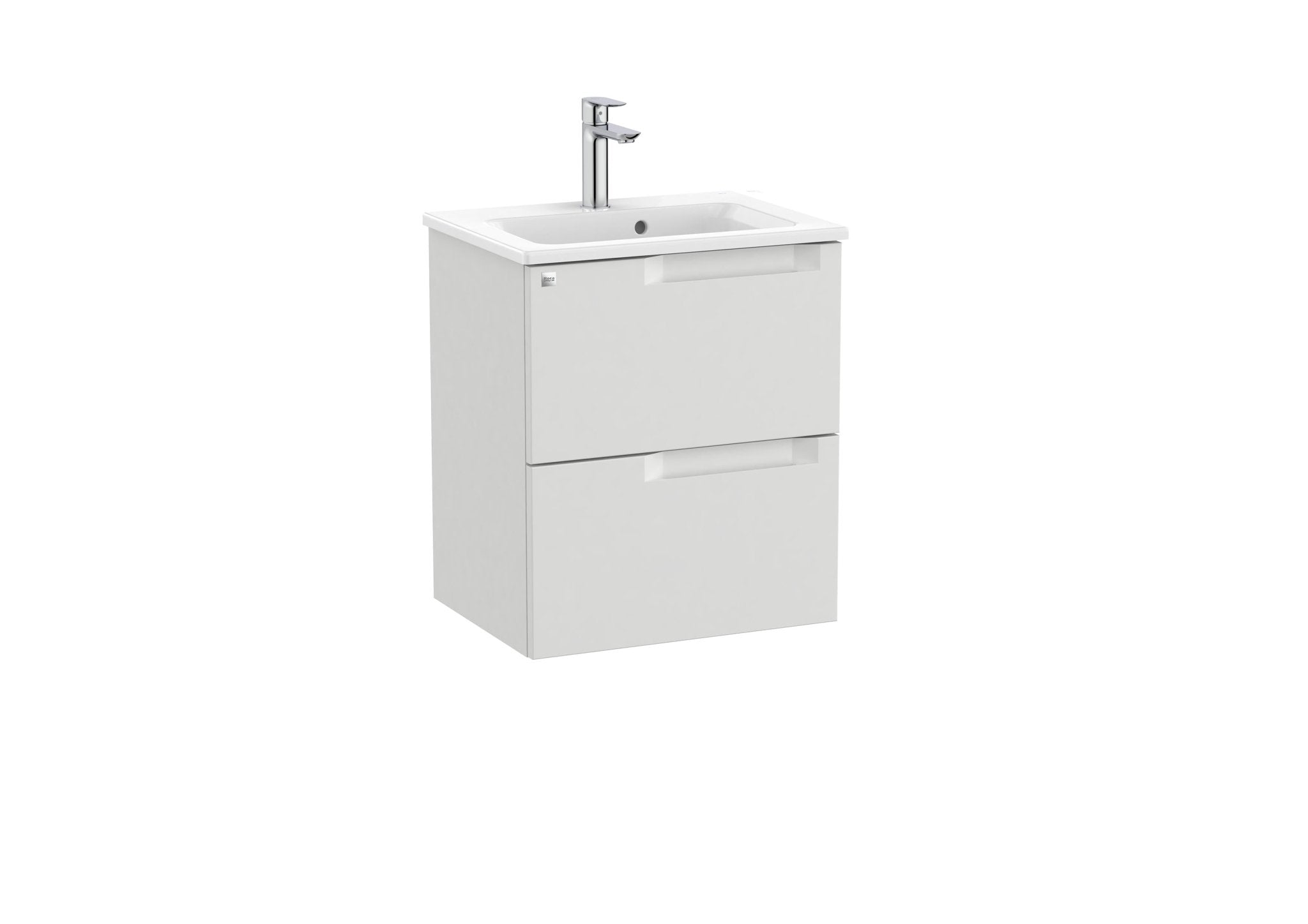 Roca - Mueble base Aleyda Unik compacto de dos cajones y lavabo - BricoandPool