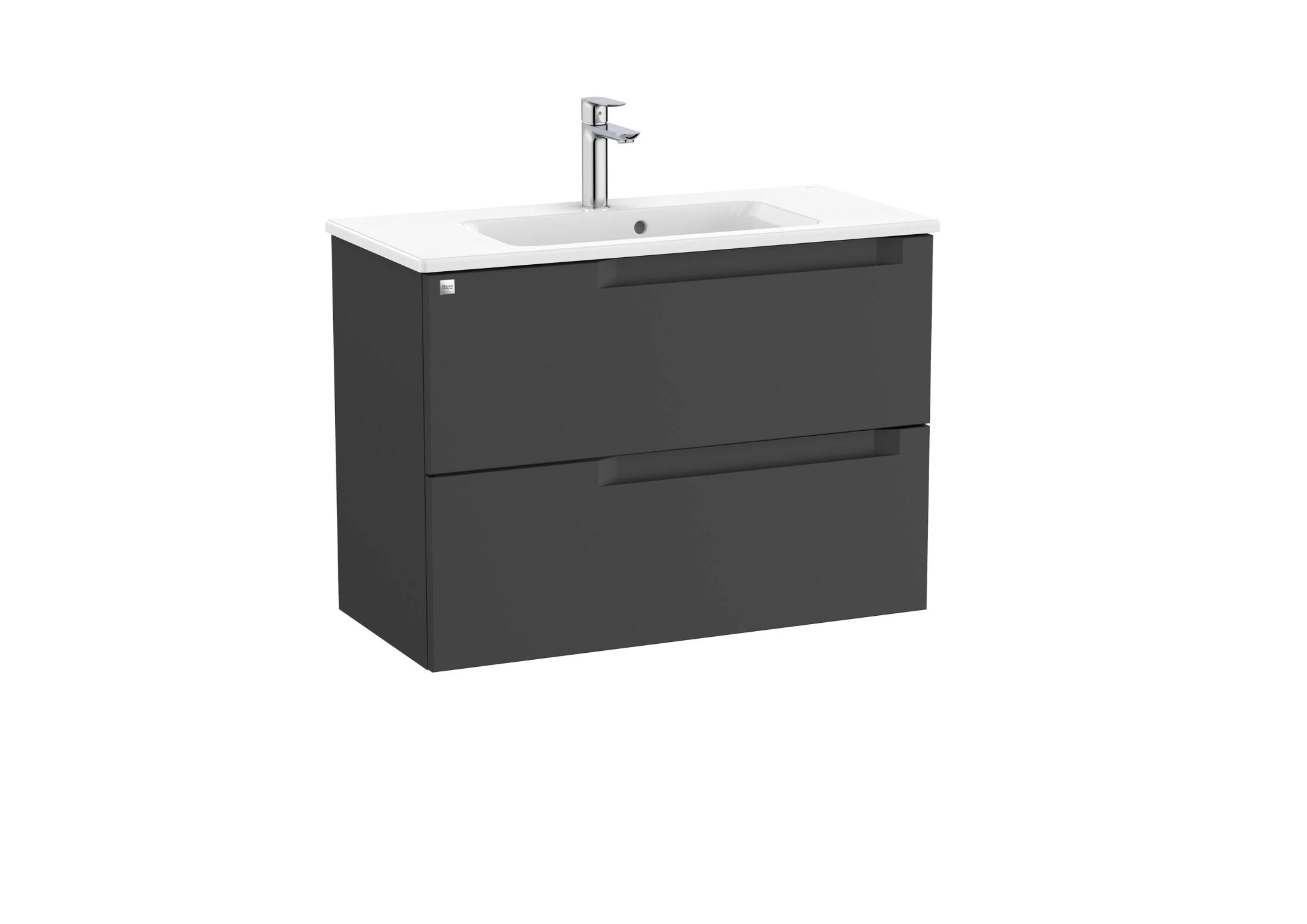 Roca - Mueble base Aleyda Unik compacto de dos cajones y lavabo - BricoandPool