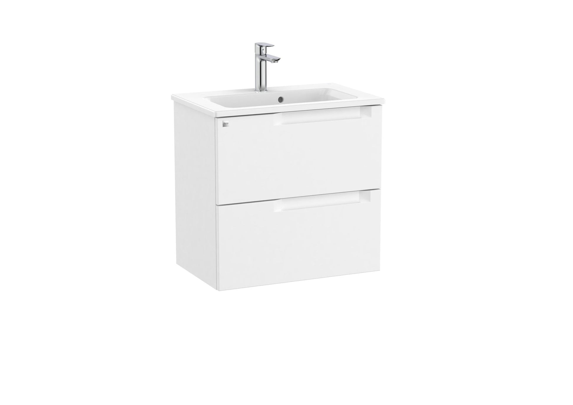 Roca - Mueble base Aleyda Unik compacto de dos cajones y lavabo - BricoandPool