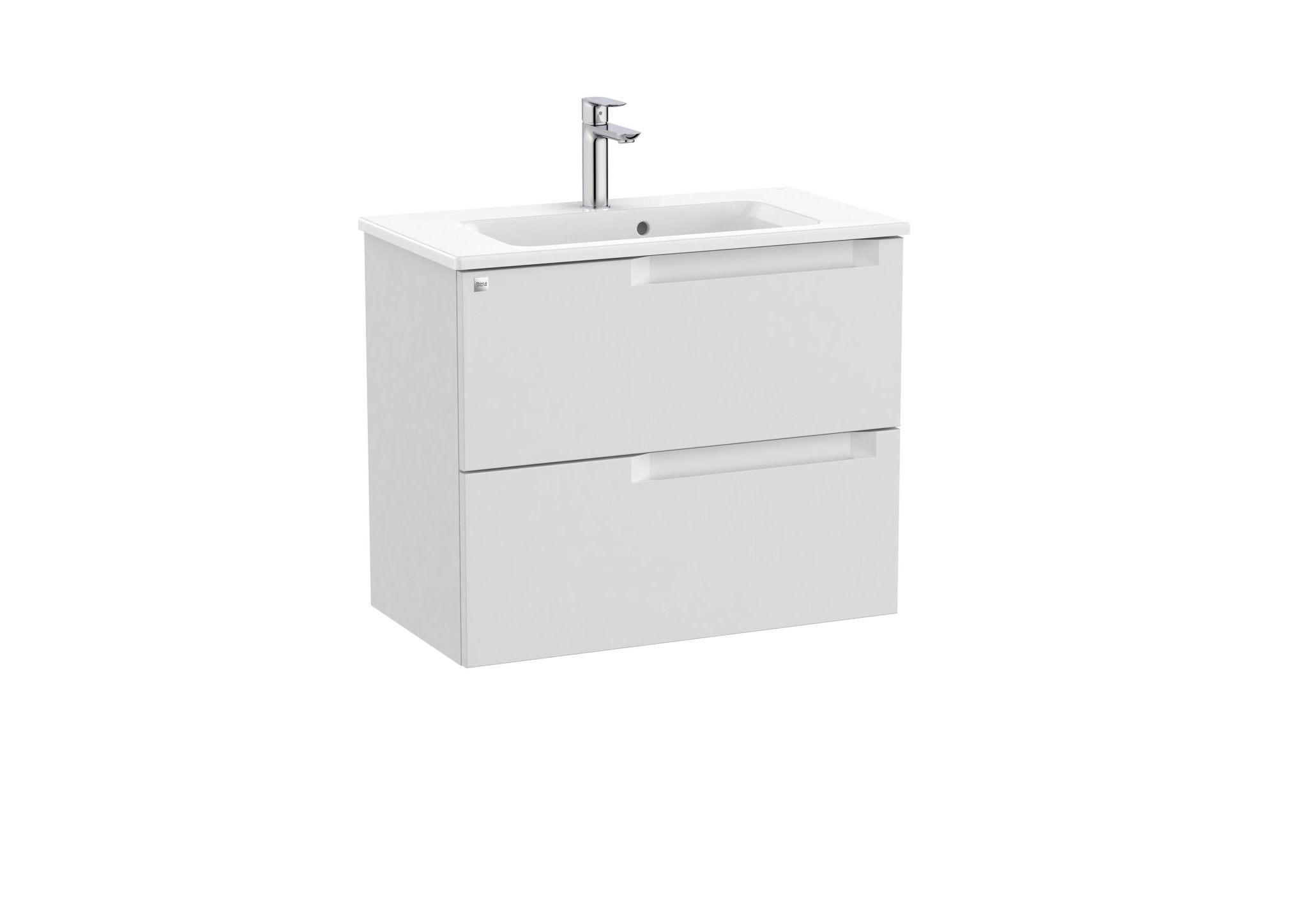 Roca - Mueble base Aleyda Unik compacto de dos cajones y lavabo - BricoandPool