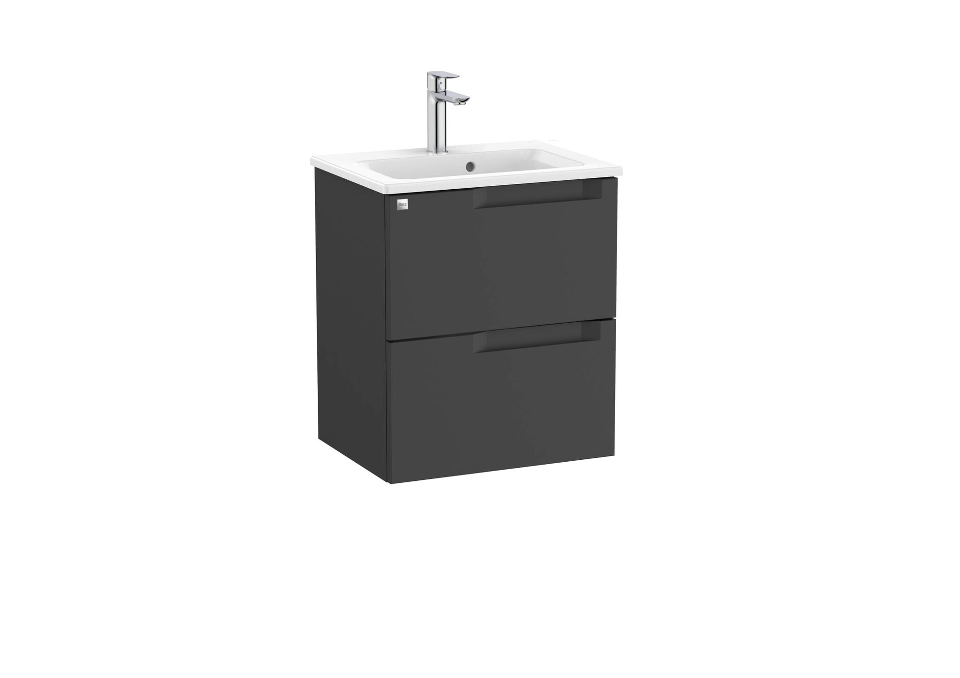 Roca - Mueble base Aleyda Unik compacto de dos cajones y lavabo - BricoandPool
