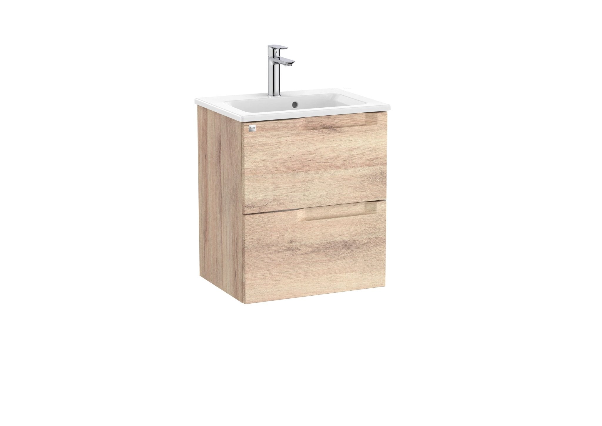 Roca - Mueble base Aleyda Unik compacto de dos cajones y lavabo - BricoandPool
