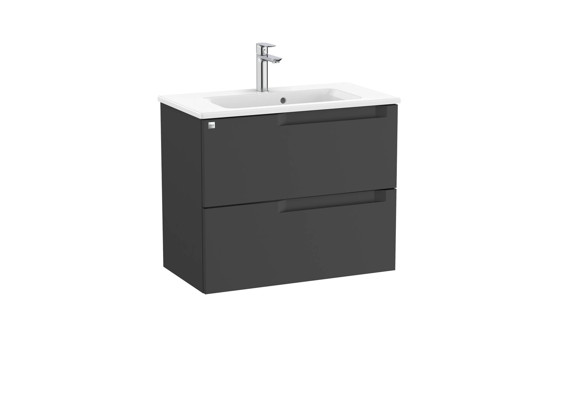Roca - Mueble base Aleyda Unik compacto de dos cajones y lavabo - BricoandPool