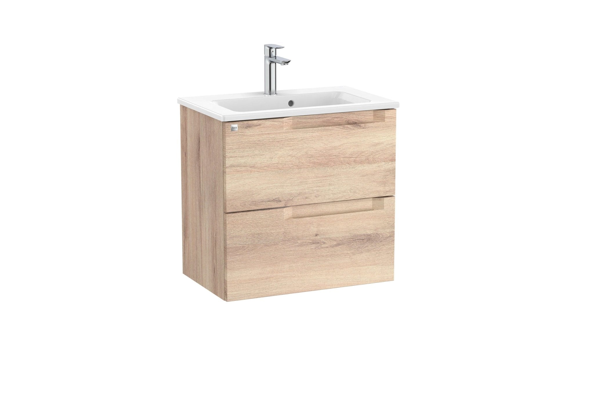 Roca - Mueble base Aleyda Unik compacto de dos cajones y lavabo - BricoandPool