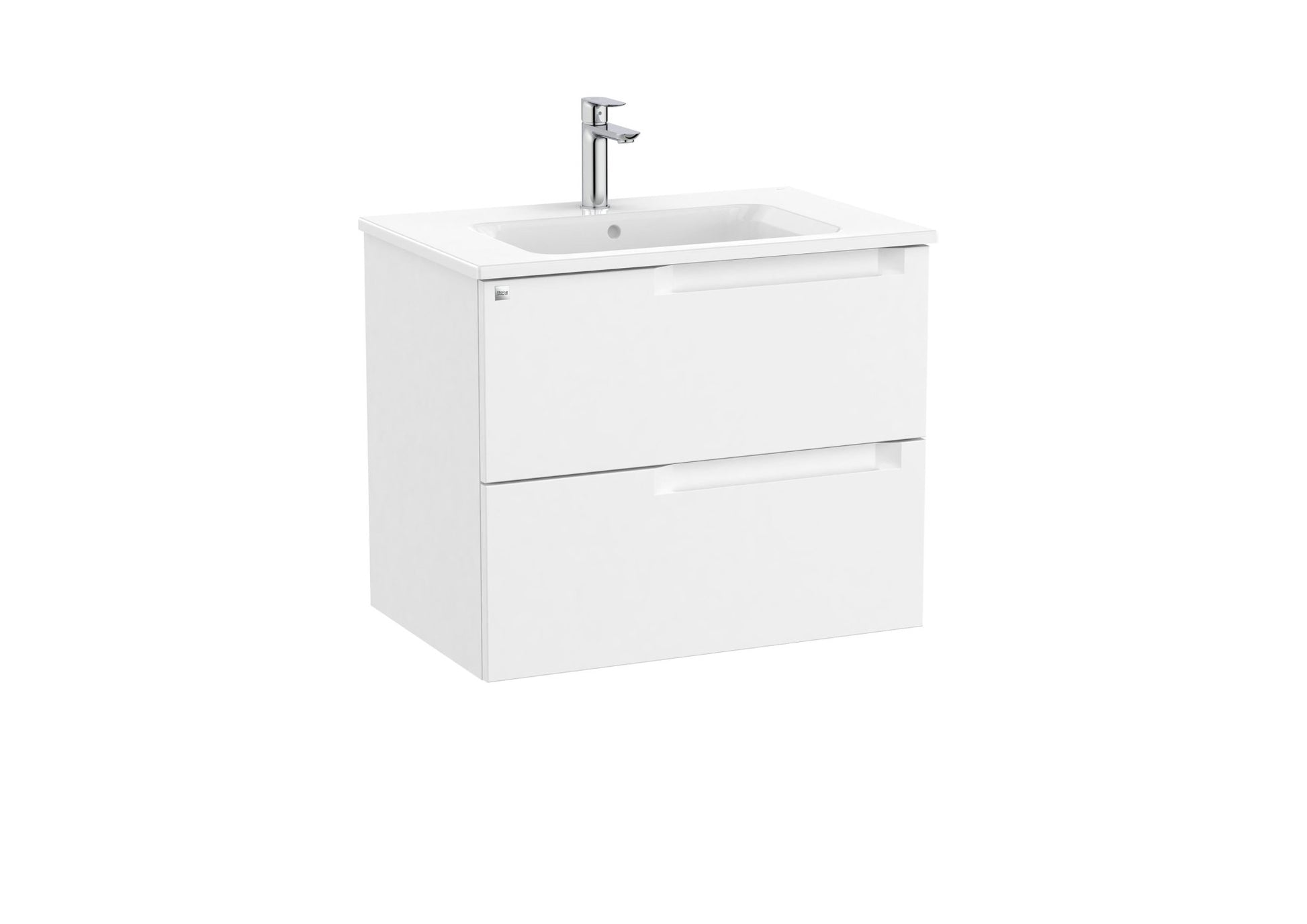 Roca - Mueble base Aleyda Unik de dos cajones y lavabo - BricoandPool