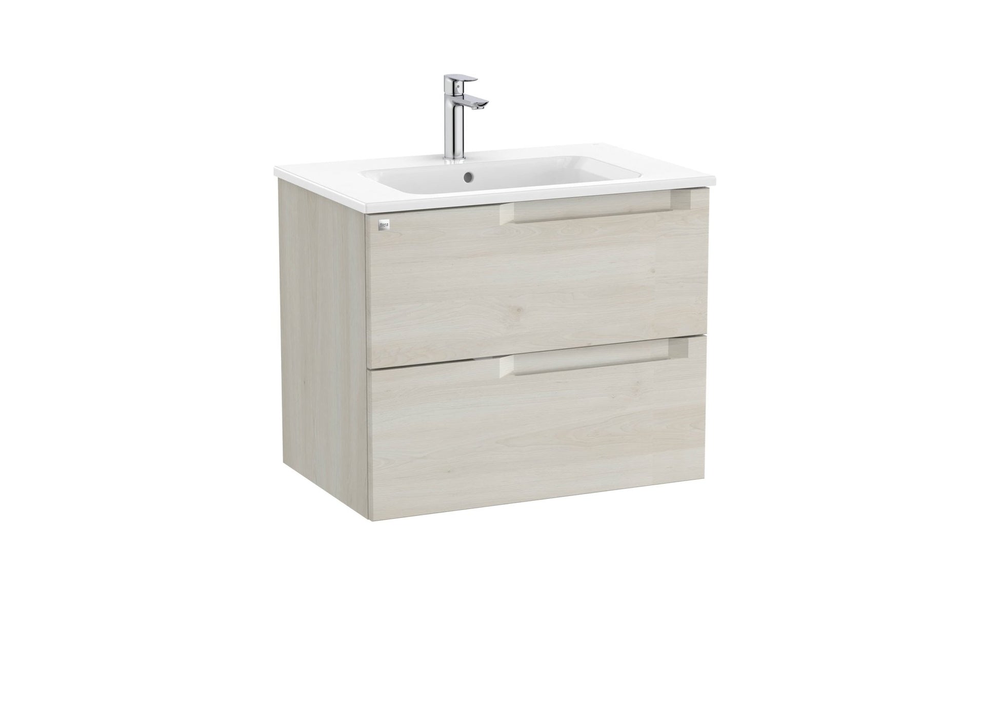 Roca - Mueble base Aleyda Unik de dos cajones y lavabo - BricoandPool