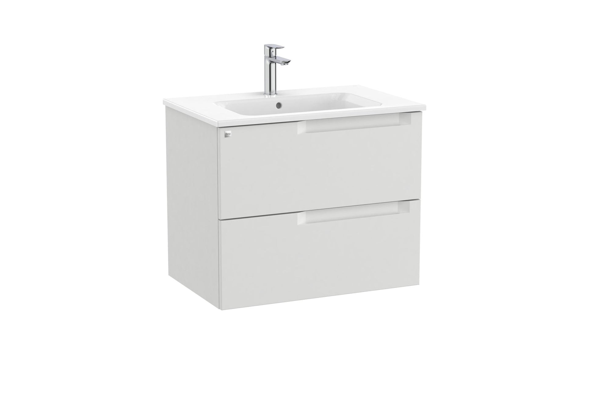 Roca - Mueble base Aleyda Unik de dos cajones y lavabo - BricoandPool