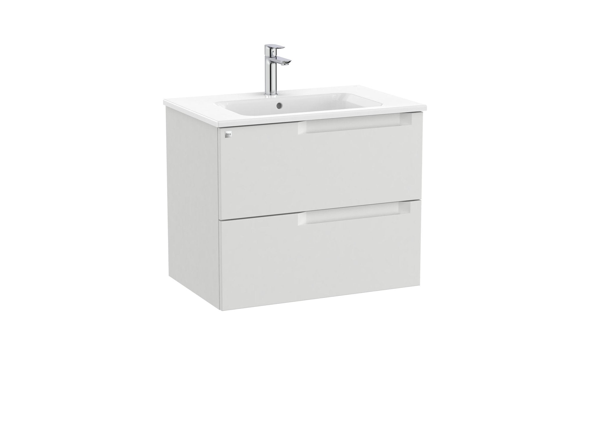 Roca - Mueble base Aleyda Unik de dos cajones y lavabo - BricoandPool