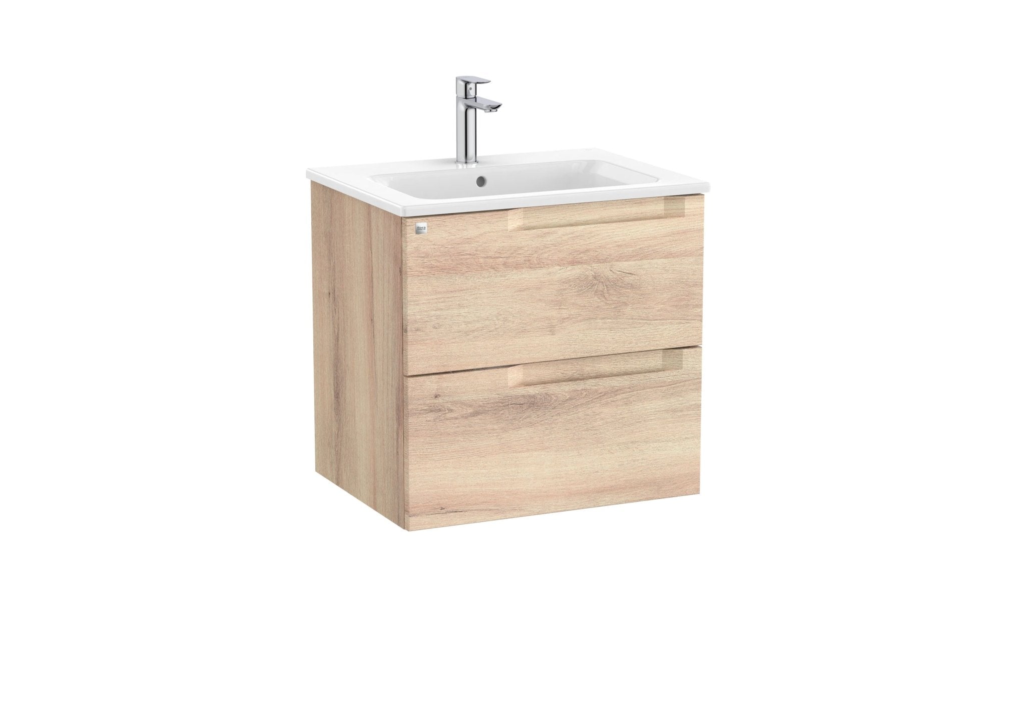 Roca - Mueble base Aleyda Unik de dos cajones y lavabo - BricoandPool