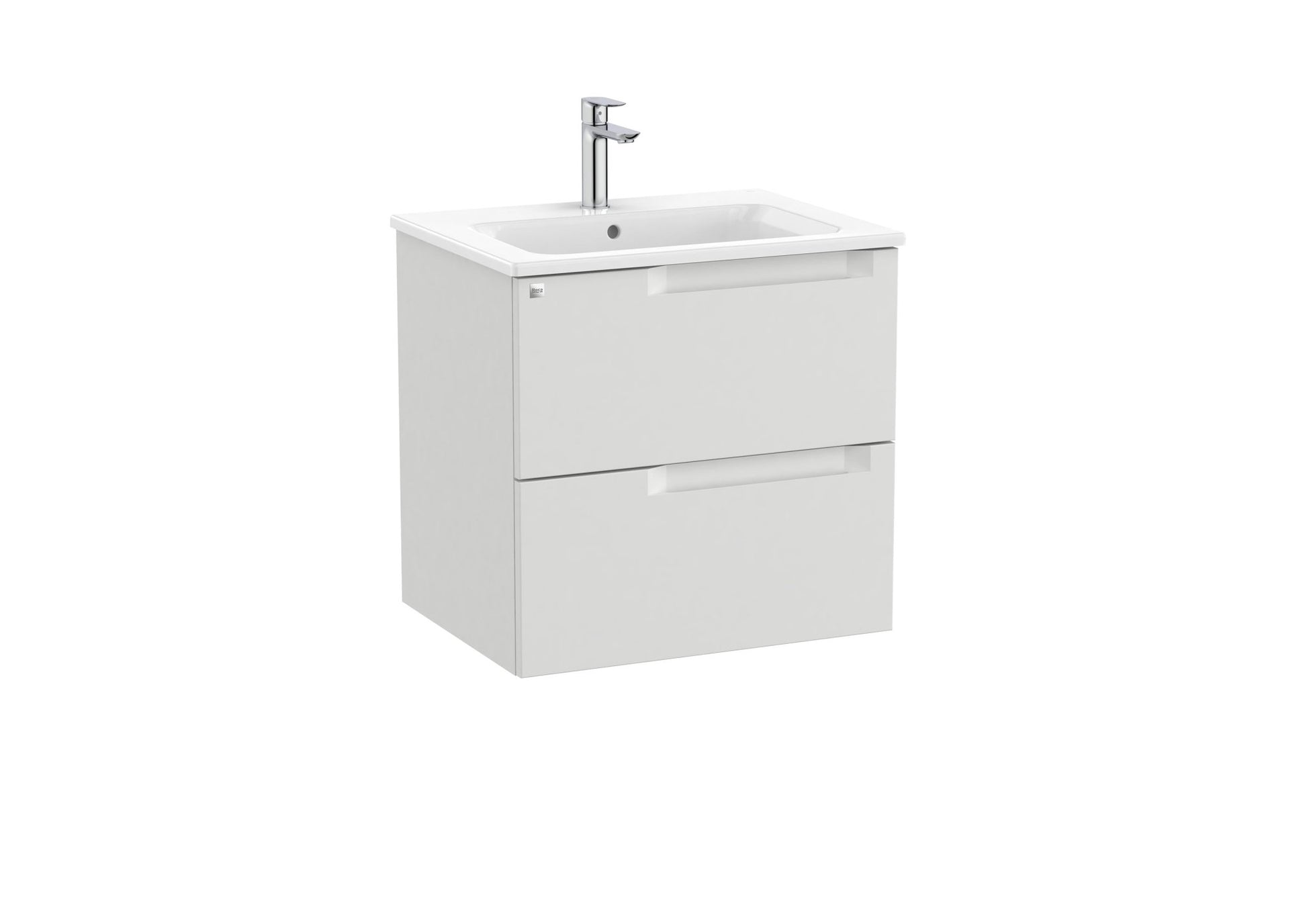Roca - Mueble base Aleyda Unik de dos cajones y lavabo - BricoandPool