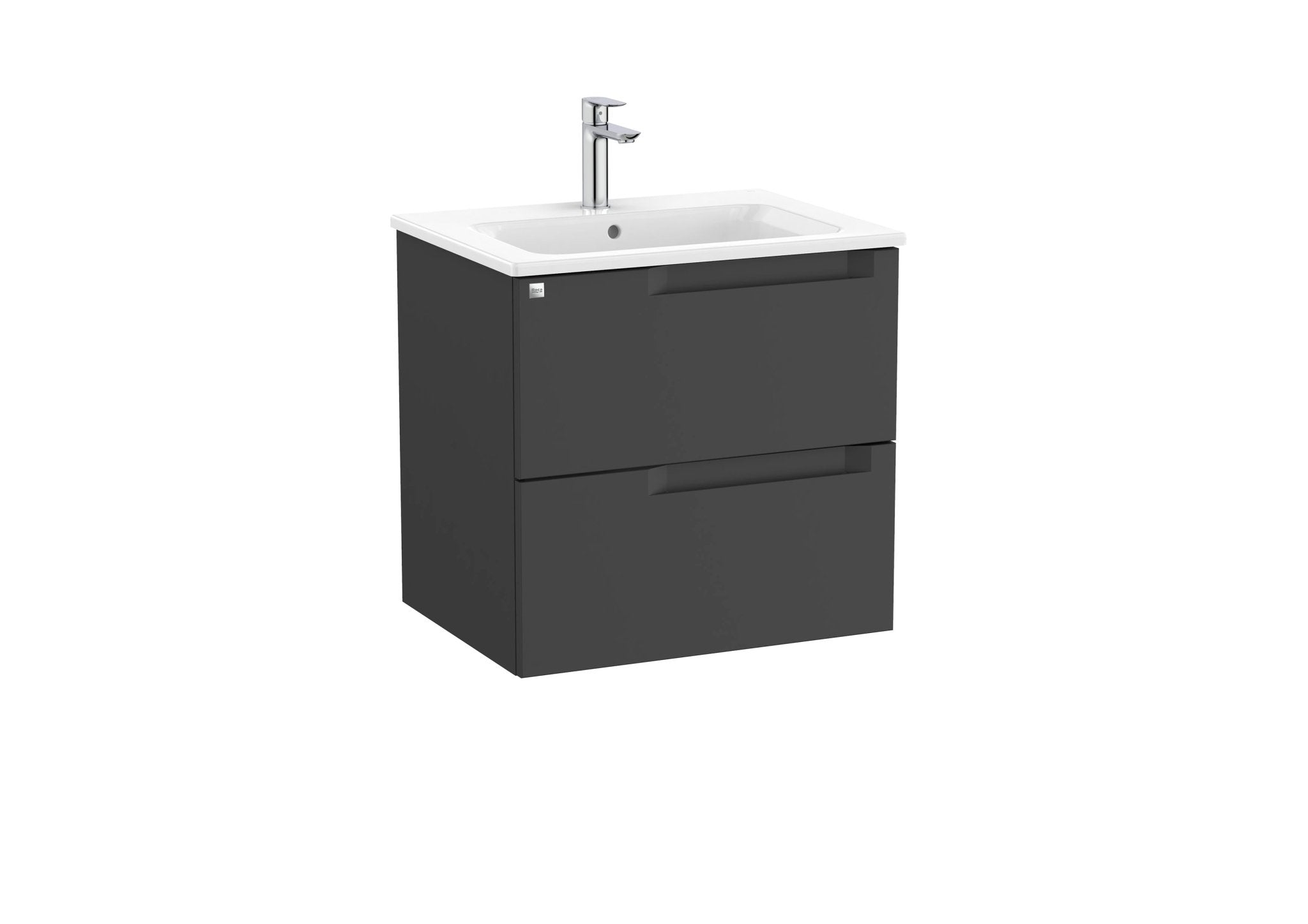 Roca - Mueble base Aleyda Unik de dos cajones y lavabo - BricoandPool