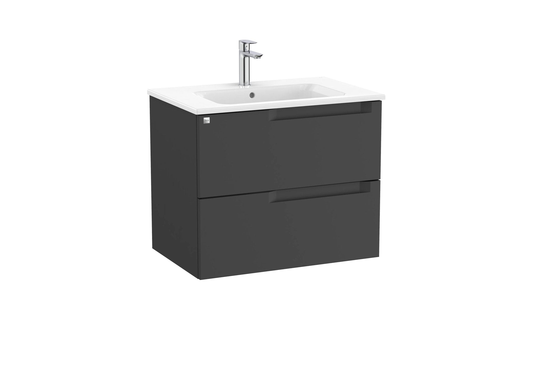 Roca - Mueble base Aleyda Unik de dos cajones y lavabo - BricoandPool
