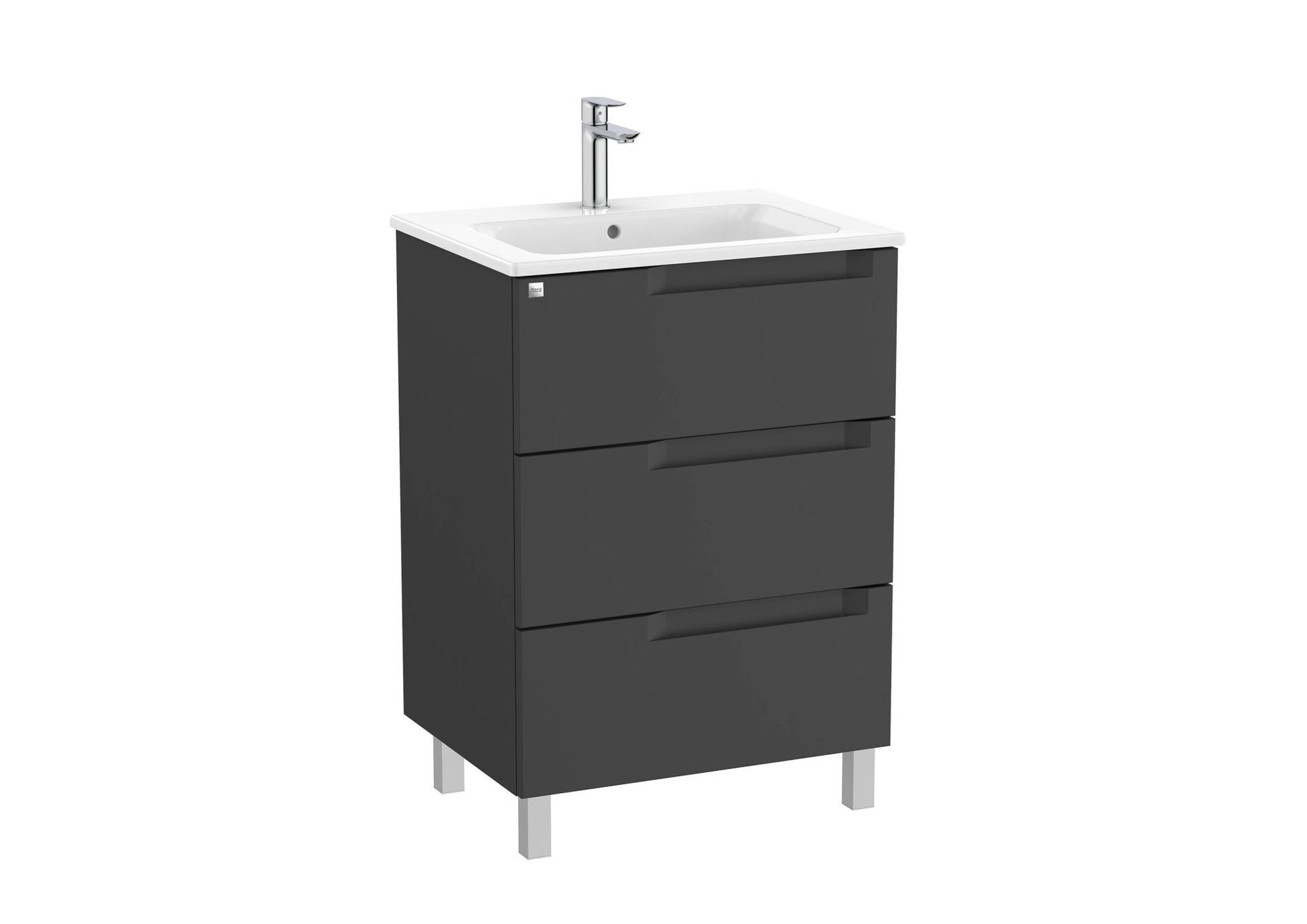 Roca - Mueble base Aleyda Unik de tres cajones y lavabo - BricoandPool