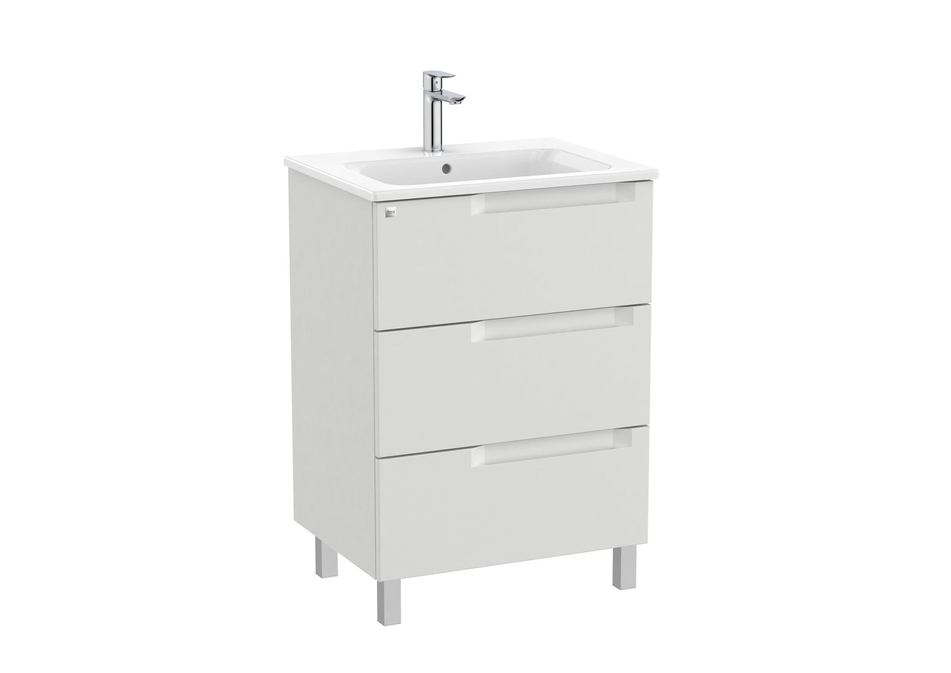 Roca - Mueble base Aleyda Unik de tres cajones y lavabo - BricoandPool