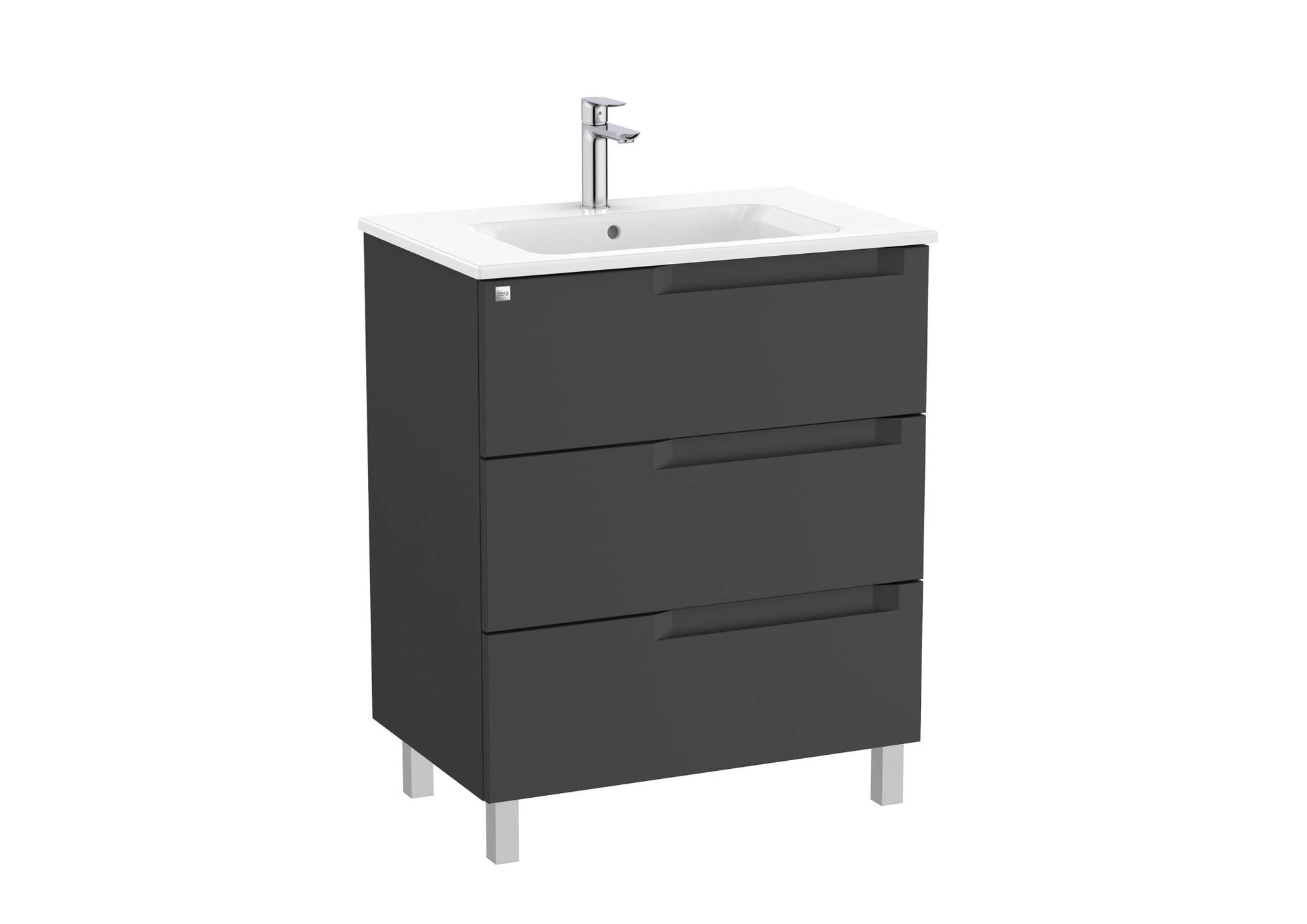 Roca - Mueble base Aleyda Unik de tres cajones y lavabo - BricoandPool