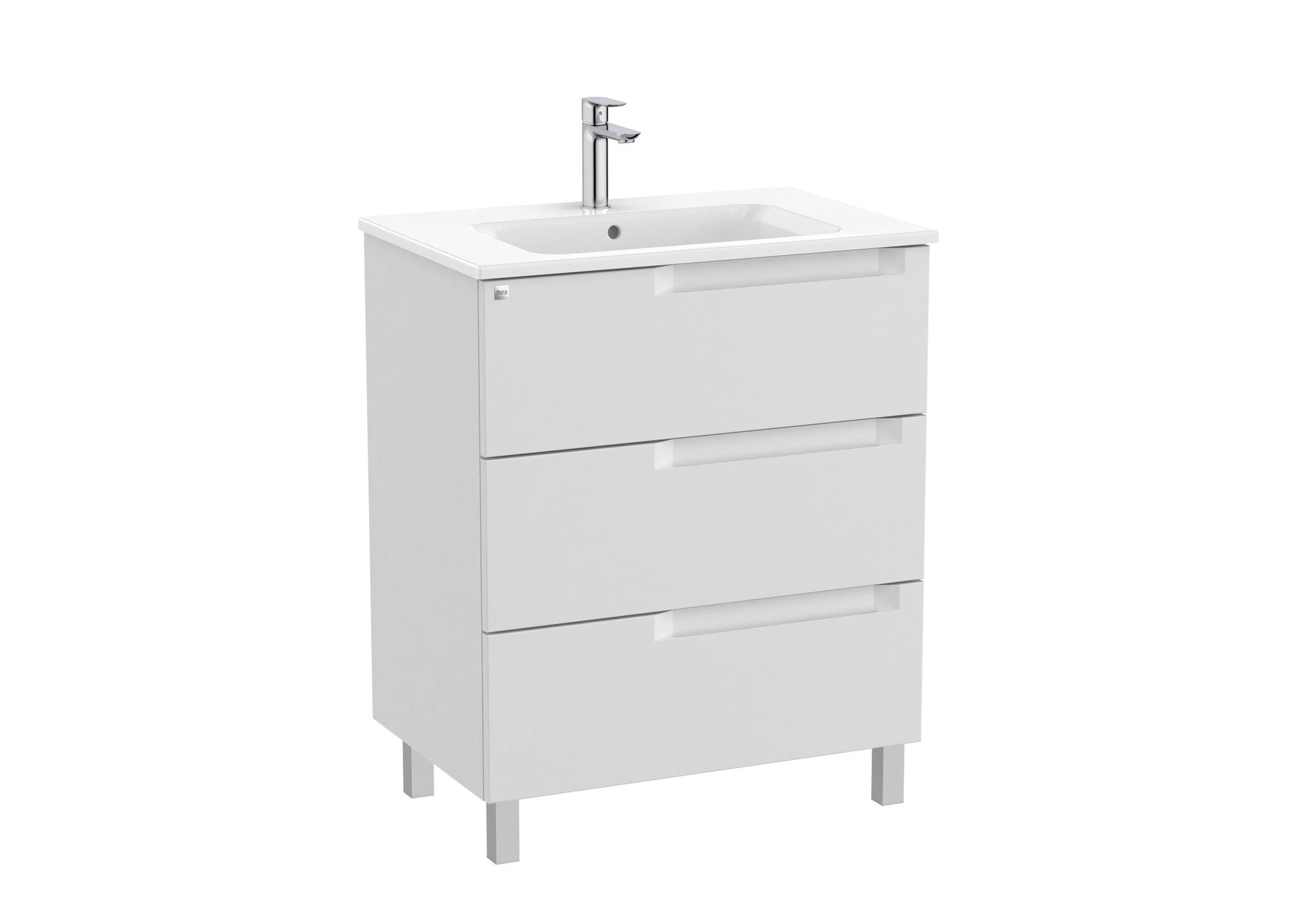 Roca - Mueble base Aleyda Unik de tres cajones y lavabo - BricoandPool
