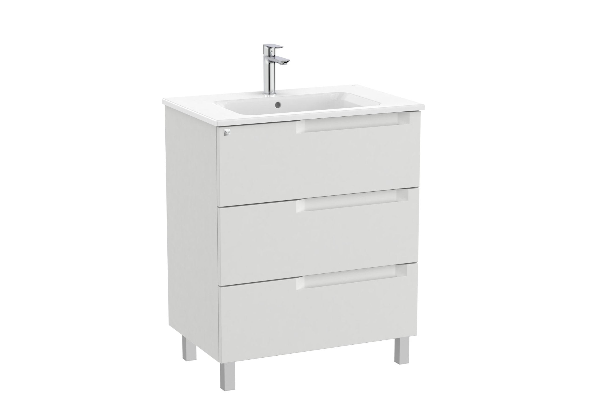 Roca - Mueble base Aleyda Unik de tres cajones y lavabo - BricoandPool