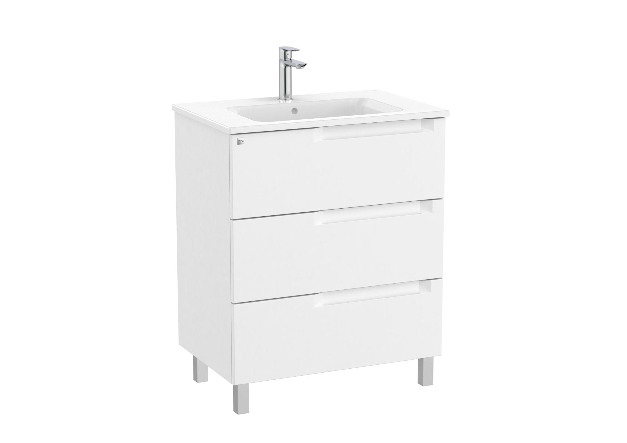 Roca - Mueble base Aleyda Unik de tres cajones y lavabo - BricoandPool