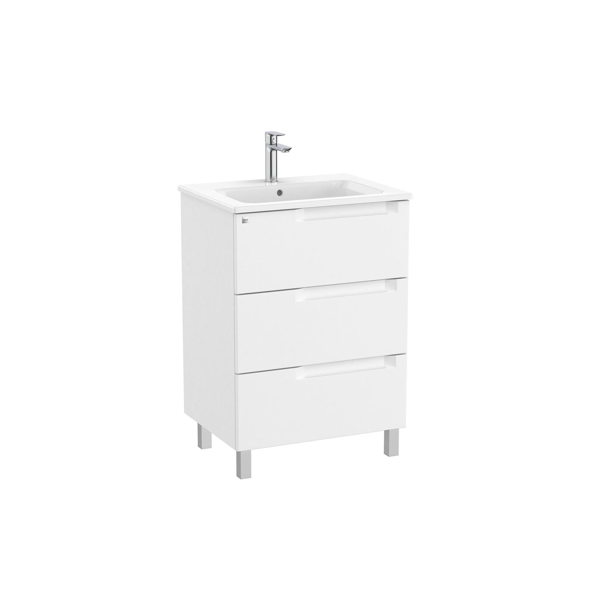 Roca - Mueble base Aleyda Unik de tres cajones y lavabo - BricoandPool