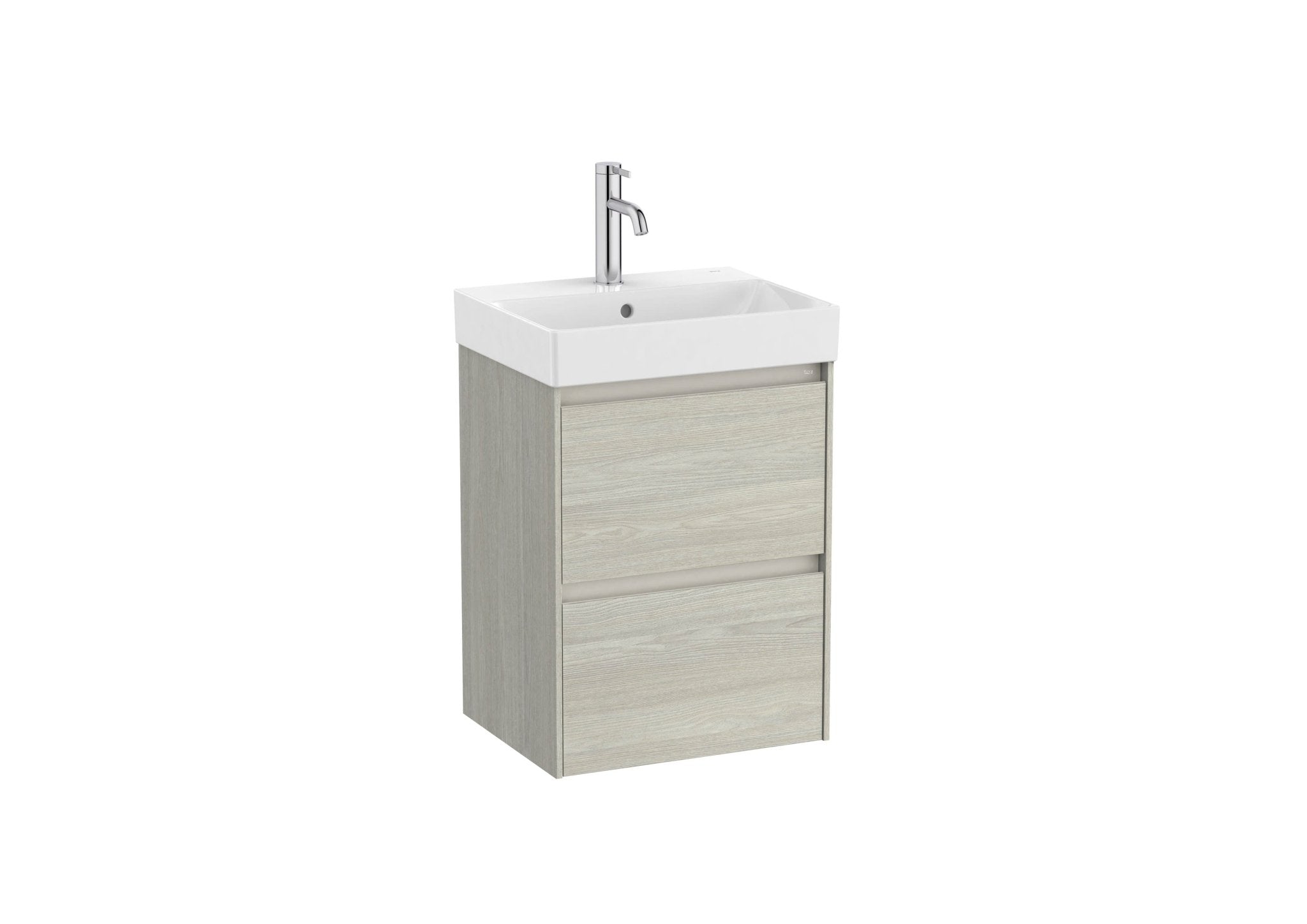 Roca - Mueble base Ona Unik compacto de dos cajones y lavabo de Fineceramic® - BricoandPool