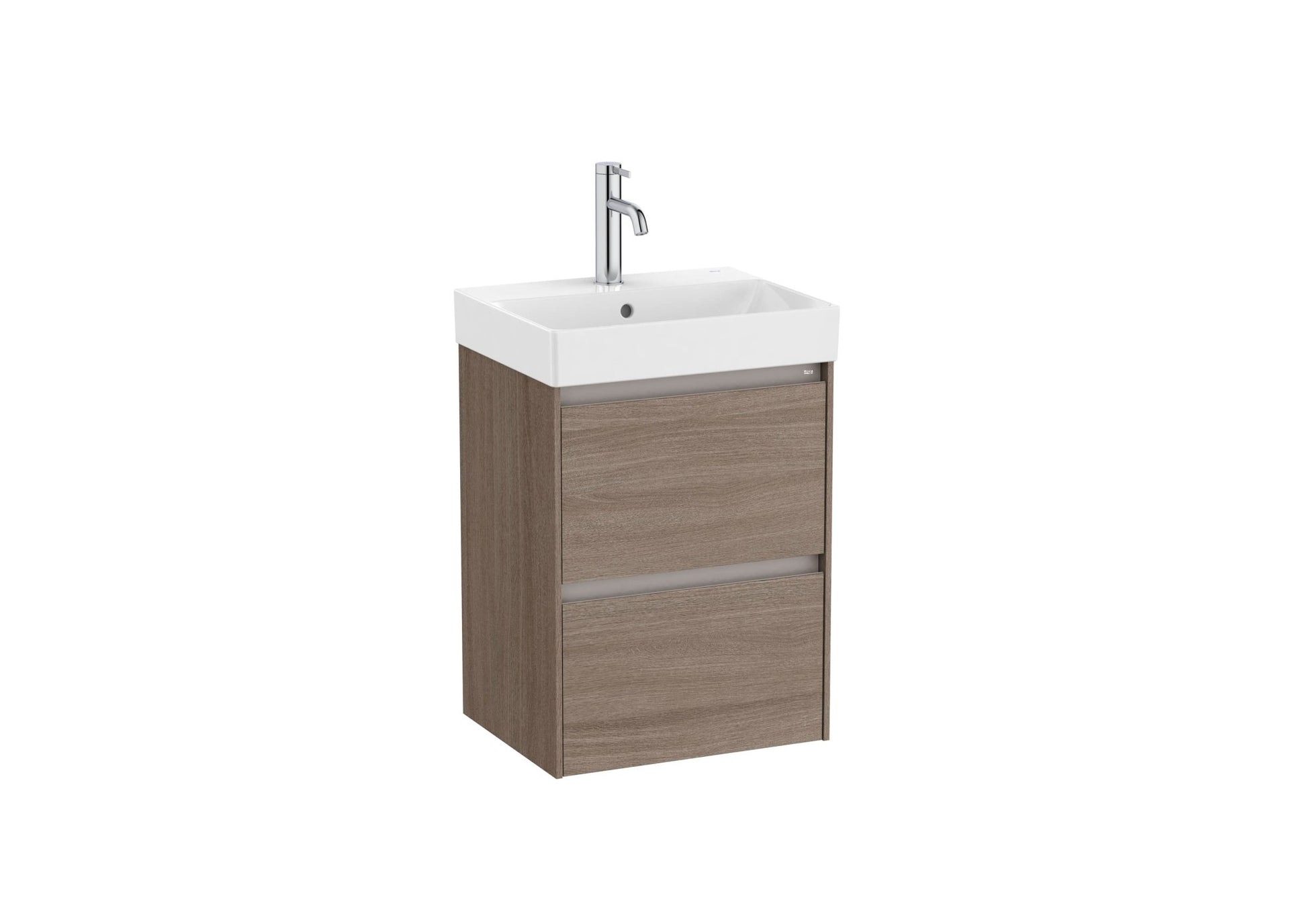 Roca - Mueble base Ona Unik compacto de dos cajones y lavabo de Fineceramic® - BricoandPool