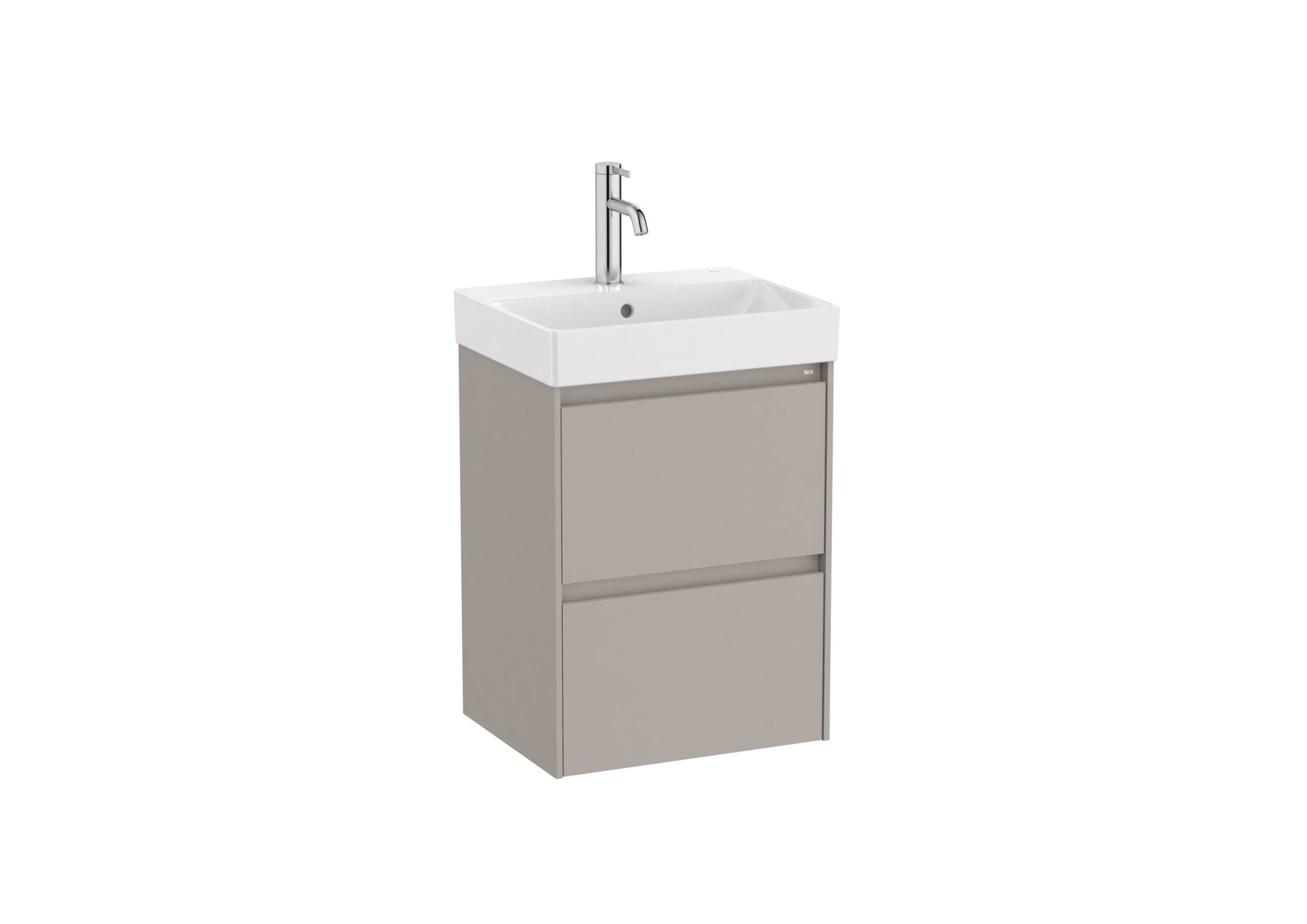 Roca - Mueble base Ona Unik compacto de dos cajones y lavabo de Fineceramic® - BricoandPool