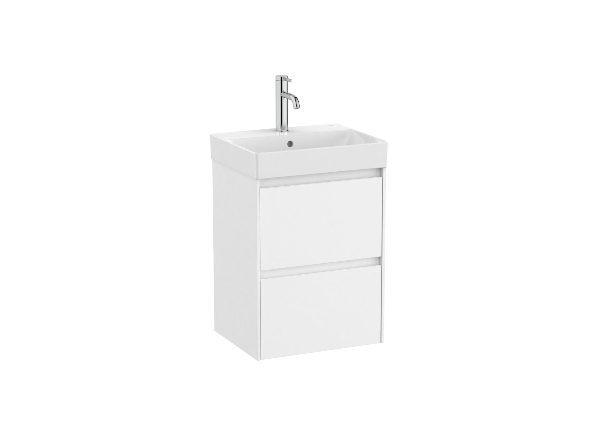Roca - Mueble base Ona Unik compacto de dos cajones y lavabo de Fineceramic® - BricoandPool