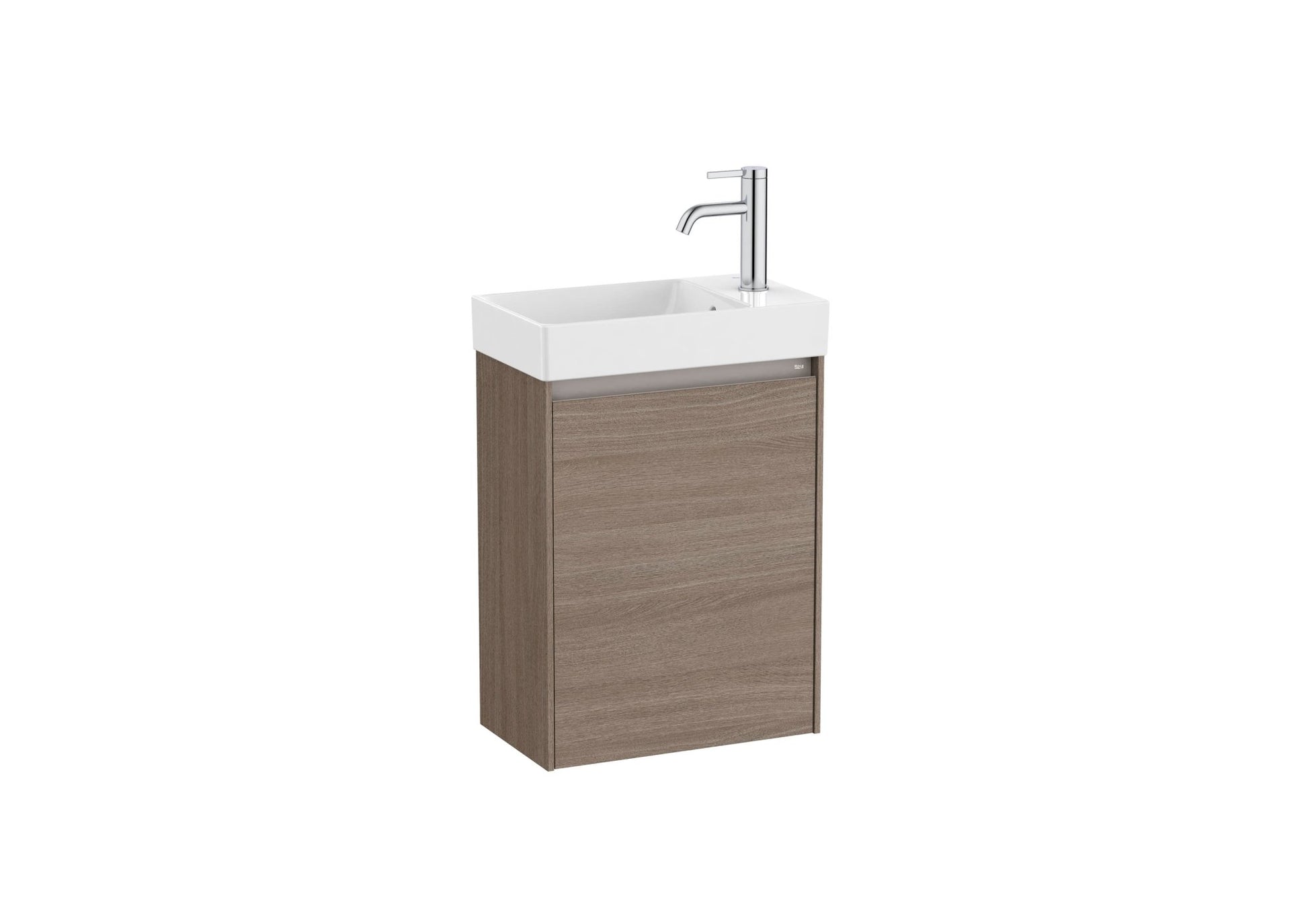 Roca - Mueble base Ona Unik compacto de una puerta y lavabo de Fineceramic® - BricoandPool