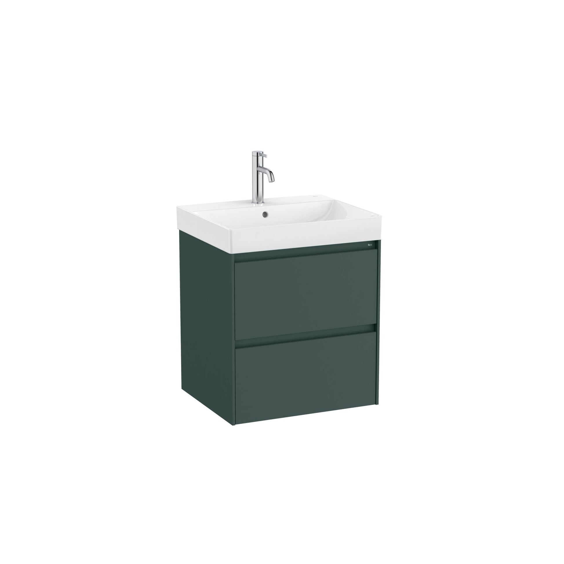 Roca - Mueble base Ona Unik de dos cajones y lavabo de Fineceramic® - BricoandPool