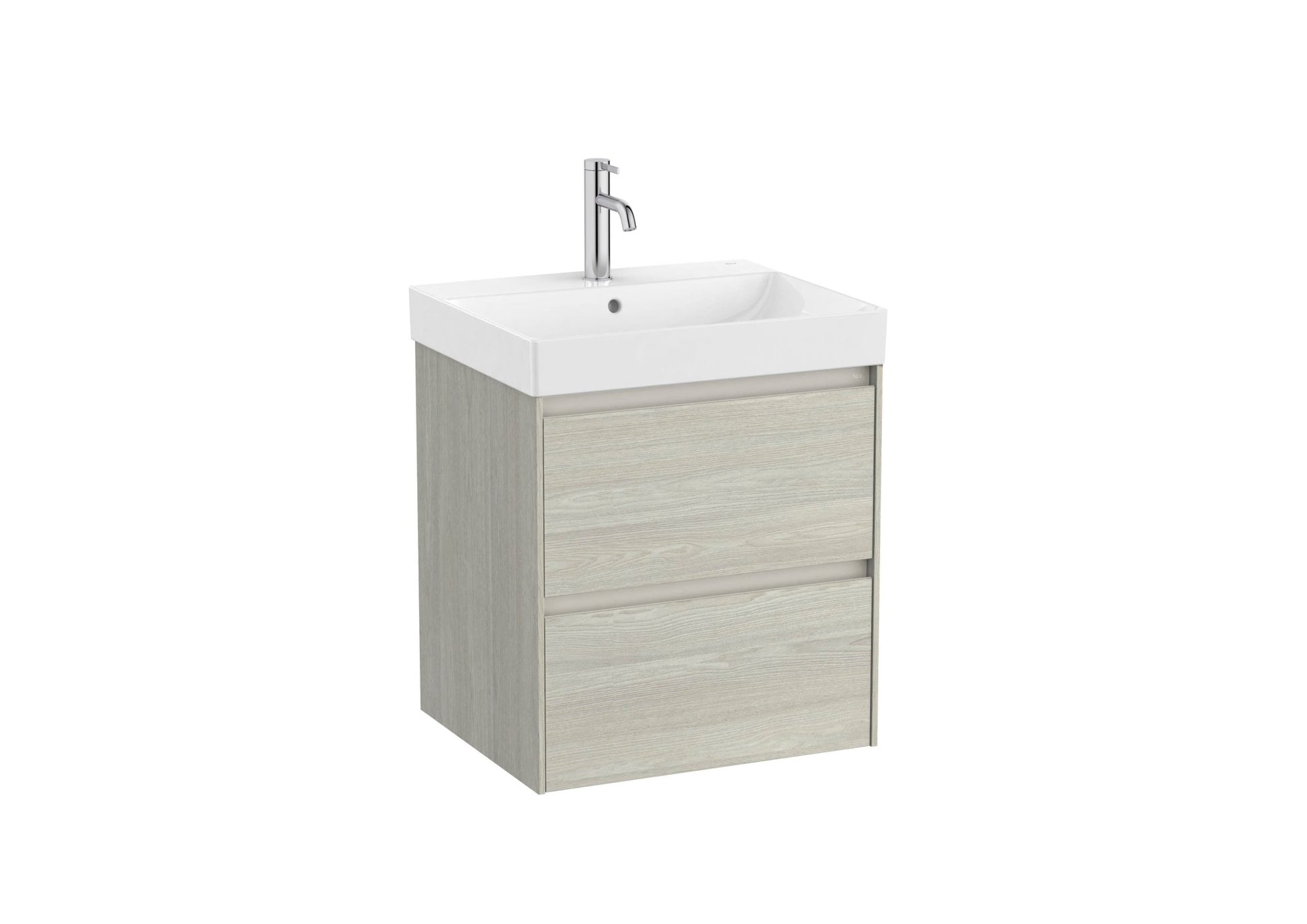 Roca - Mueble base Ona Unik de dos cajones y lavabo de Fineceramic® - BricoandPool