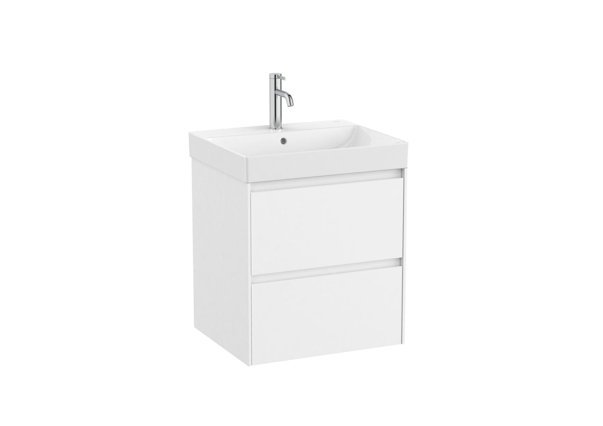Roca - Mueble base Ona Unik de dos cajones y lavabo de Fineceramic® - BricoandPool