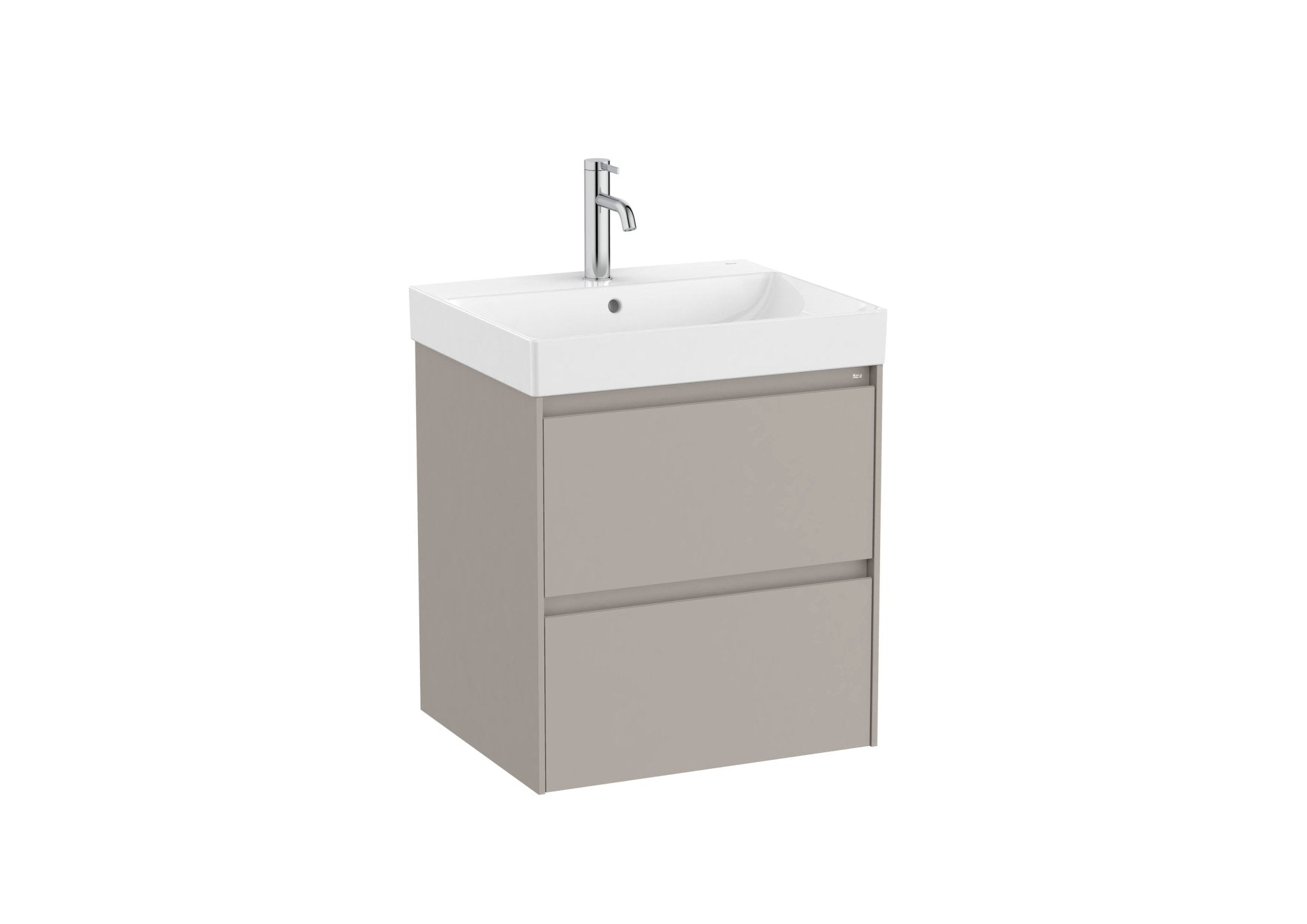 Roca - Mueble base Ona Unik de dos cajones y lavabo de Fineceramic® - BricoandPool