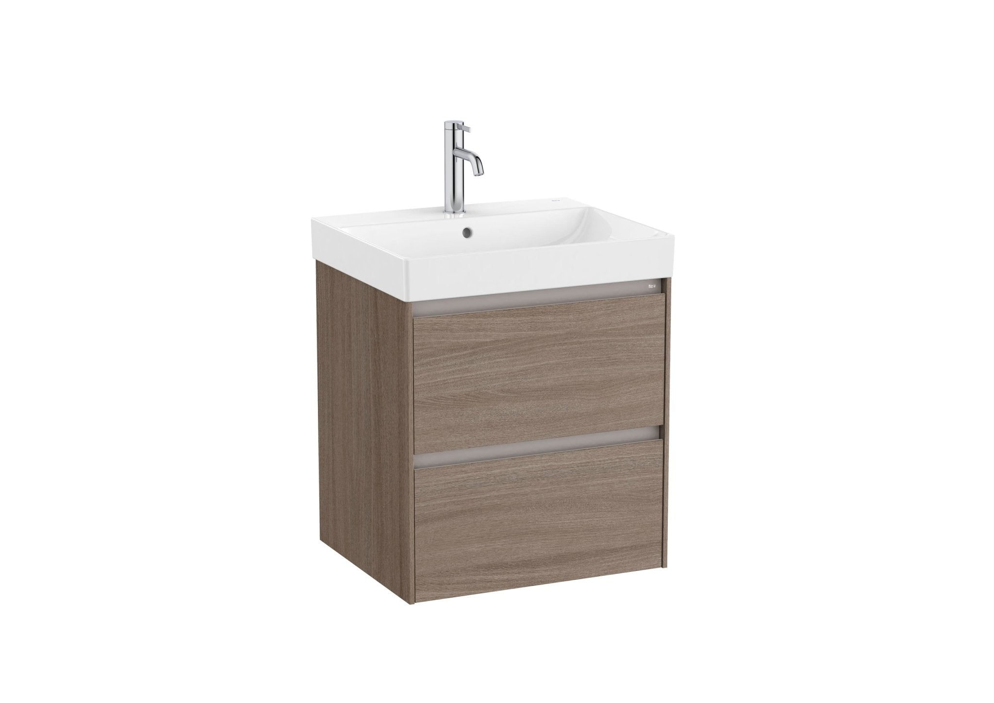 Roca - Mueble base Ona Unik de dos cajones y lavabo de Fineceramic® - BricoandPool