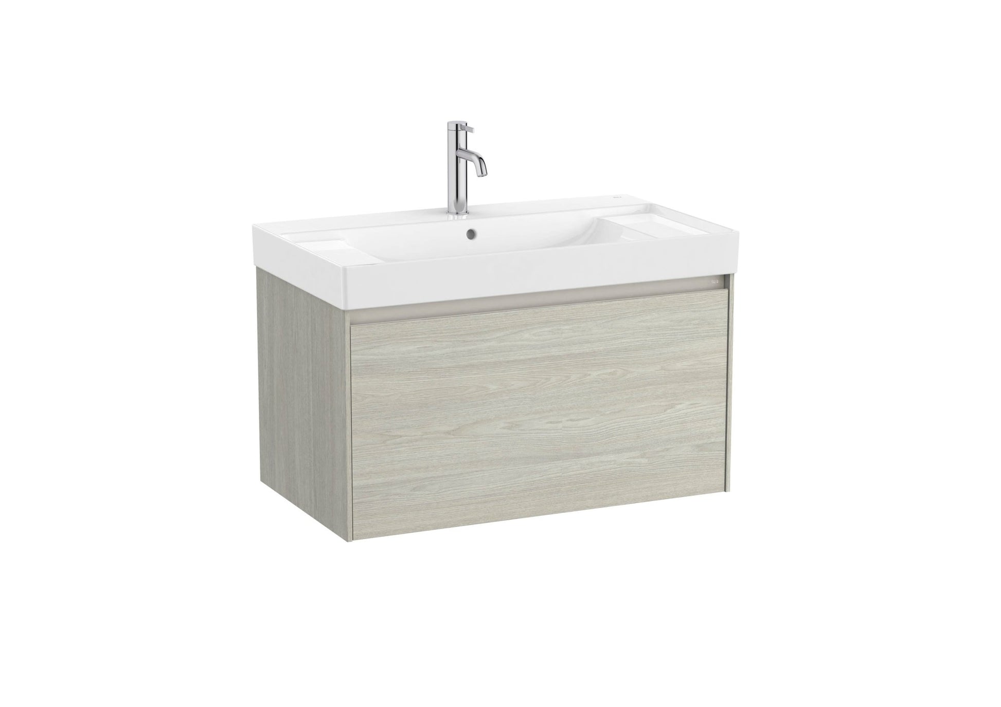 Roca - Mueble base Ona Unik de un cajón y lavabo centrado de Fineceramic® - BricoandPool