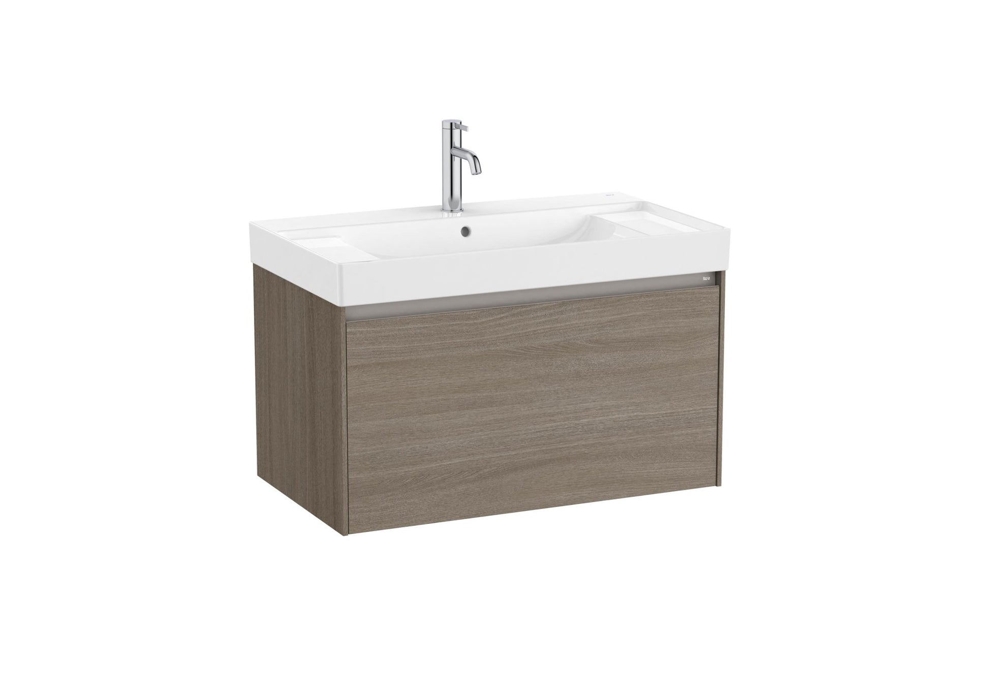 Roca - Mueble base Ona Unik de un cajón y lavabo centrado de Fineceramic® - BricoandPool