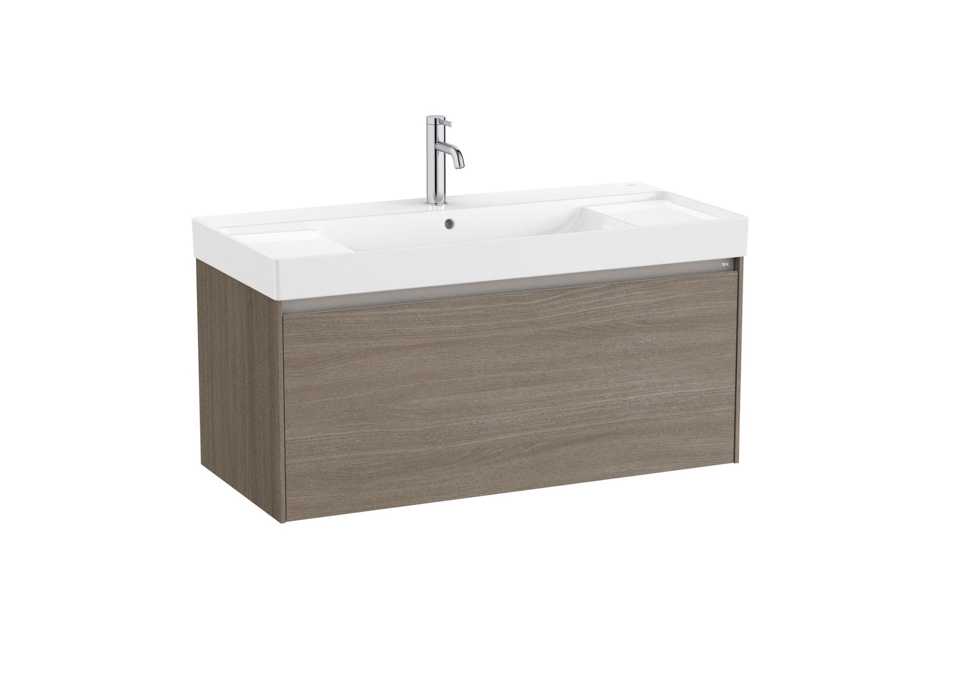 Roca - Mueble base Ona Unik de un cajón y lavabo de Fineceramic® - BricoandPool