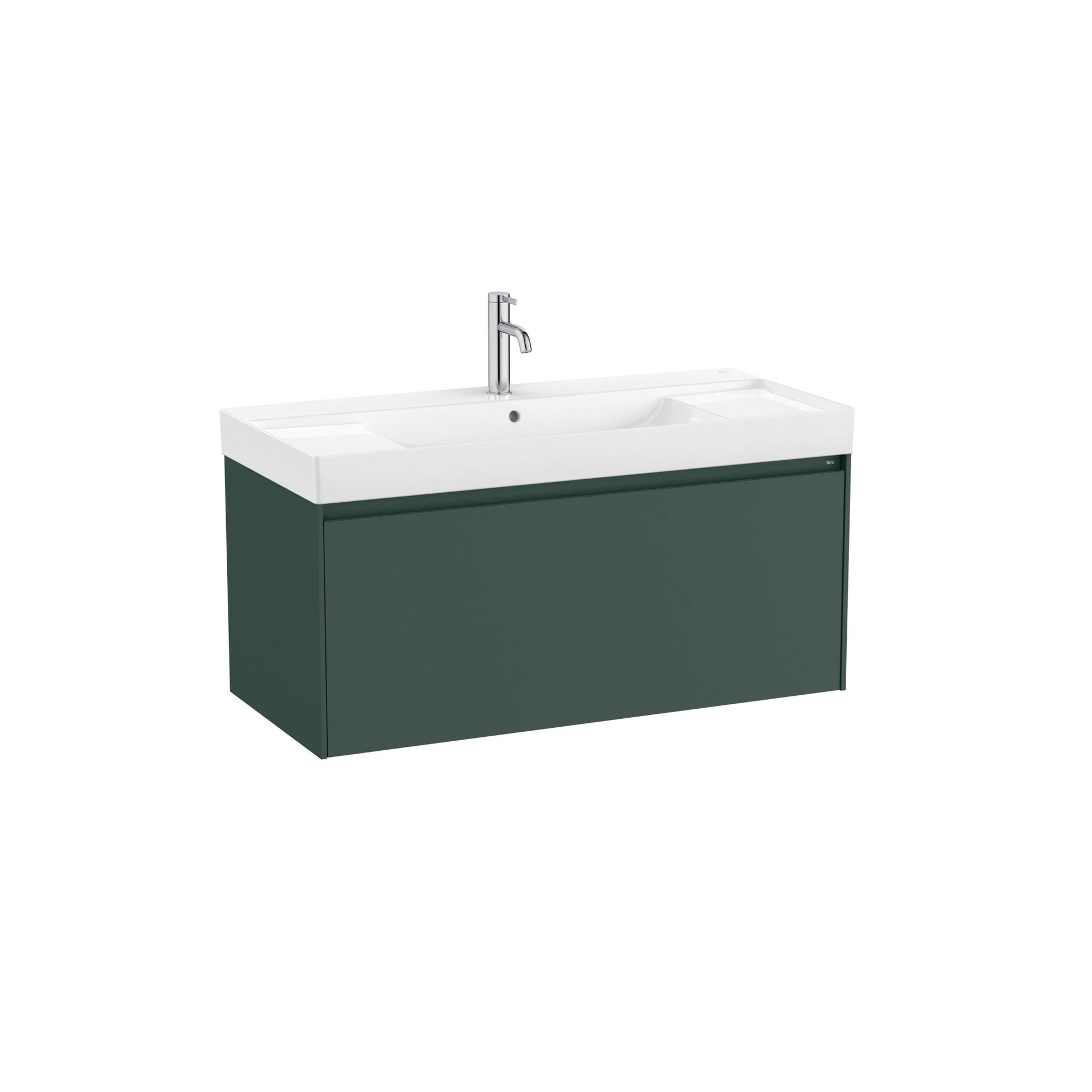 Roca - Mueble base Ona Unik de un cajón y lavabo de Fineceramic® - BricoandPool