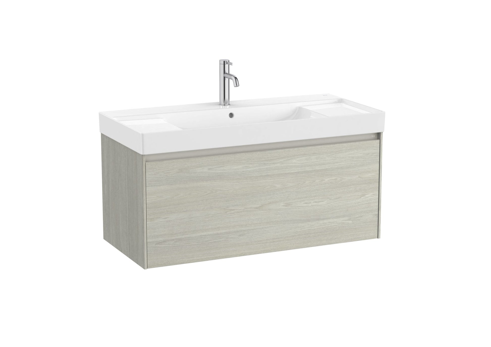 Roca - Mueble base Ona Unik de un cajón y lavabo de Fineceramic® - BricoandPool