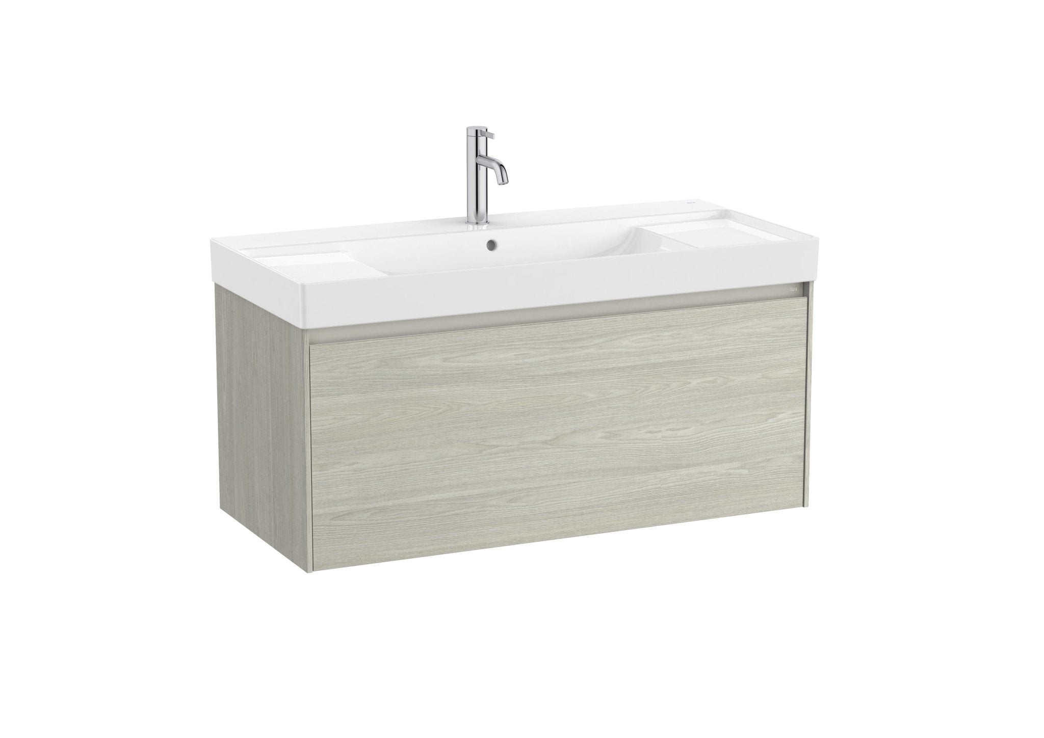 Roca - Mueble base Ona Unik de un cajón y lavabo de Fineceramic® - BricoandPool