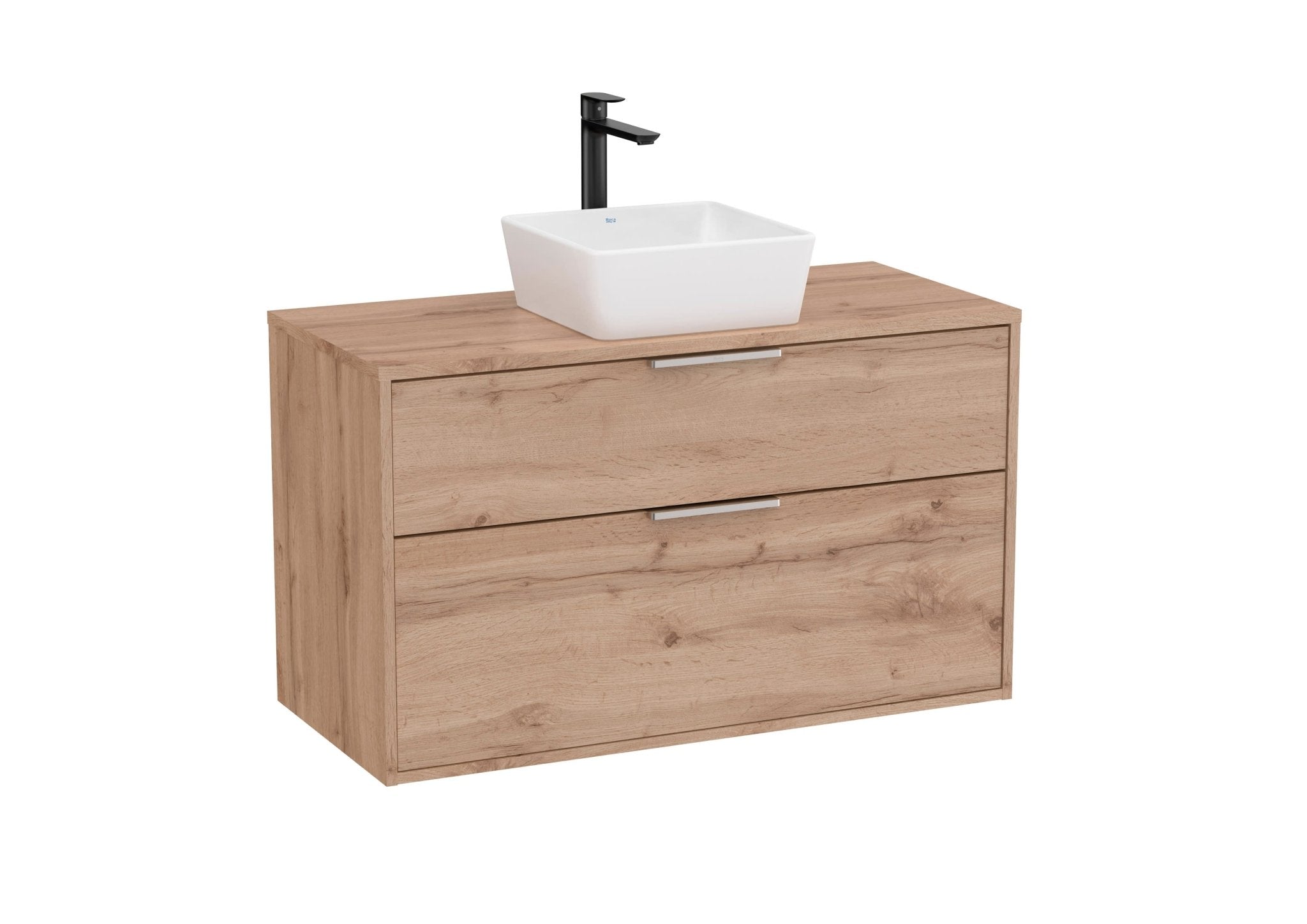 Roca - Mueble base Optica e dos cajones para lavabo de sobre encimera - BricoandPool