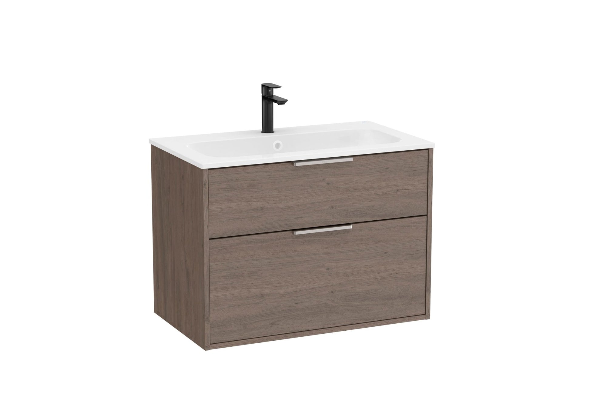 Roca - Mueble base Optica Unik de dos cajones y lavabo de Stonex® - BricoandPool