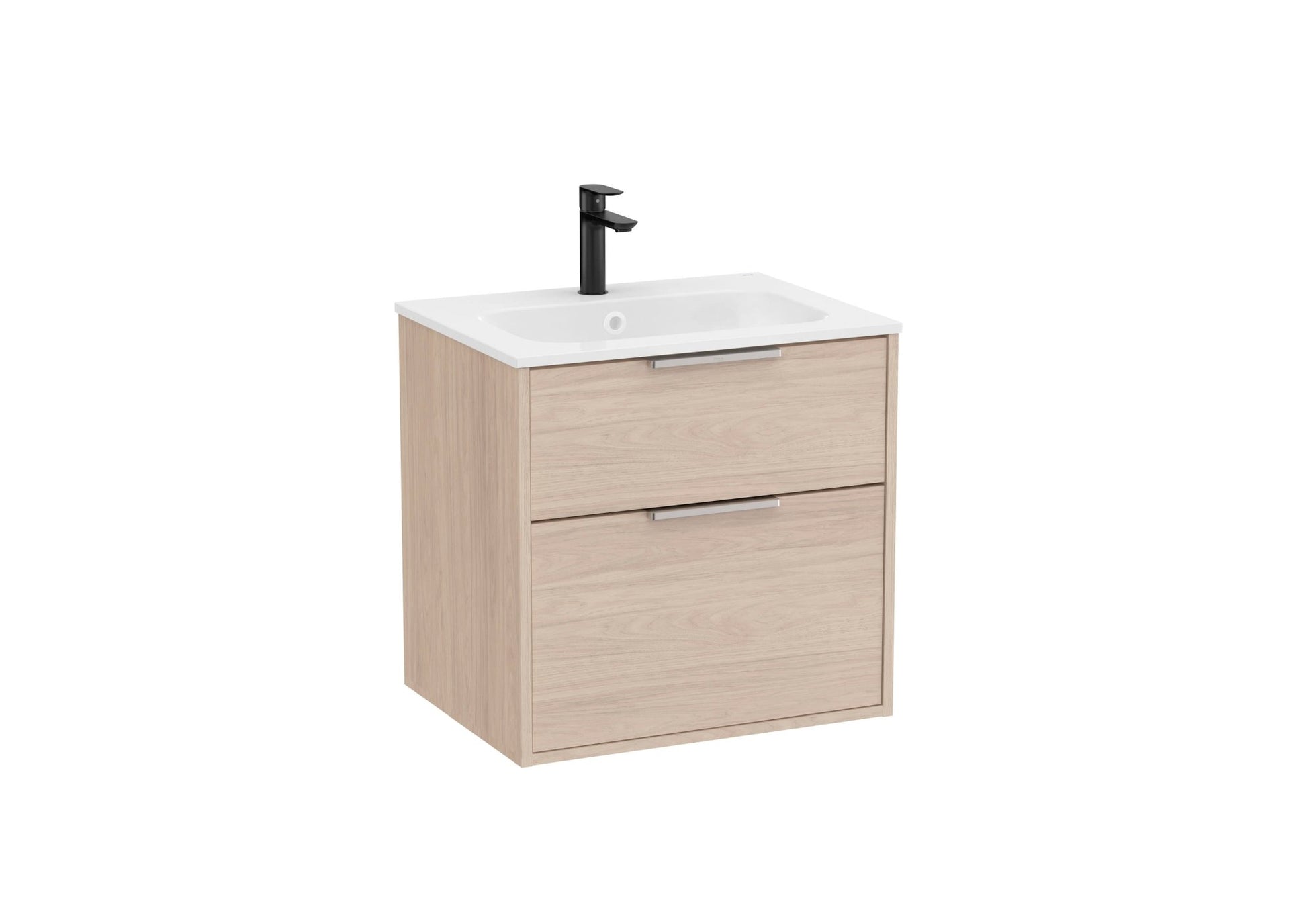Roca - Mueble base Optica Unik de dos cajones y lavabo de Stonex® - BricoandPool