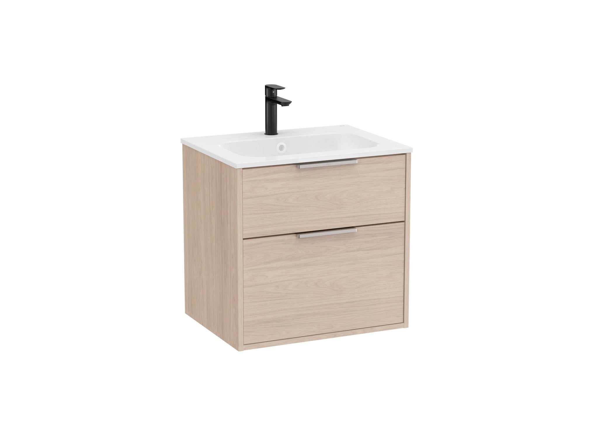 Roca - Mueble base Optica Unik de dos cajones y lavabo de Stonex® - BricoandPool