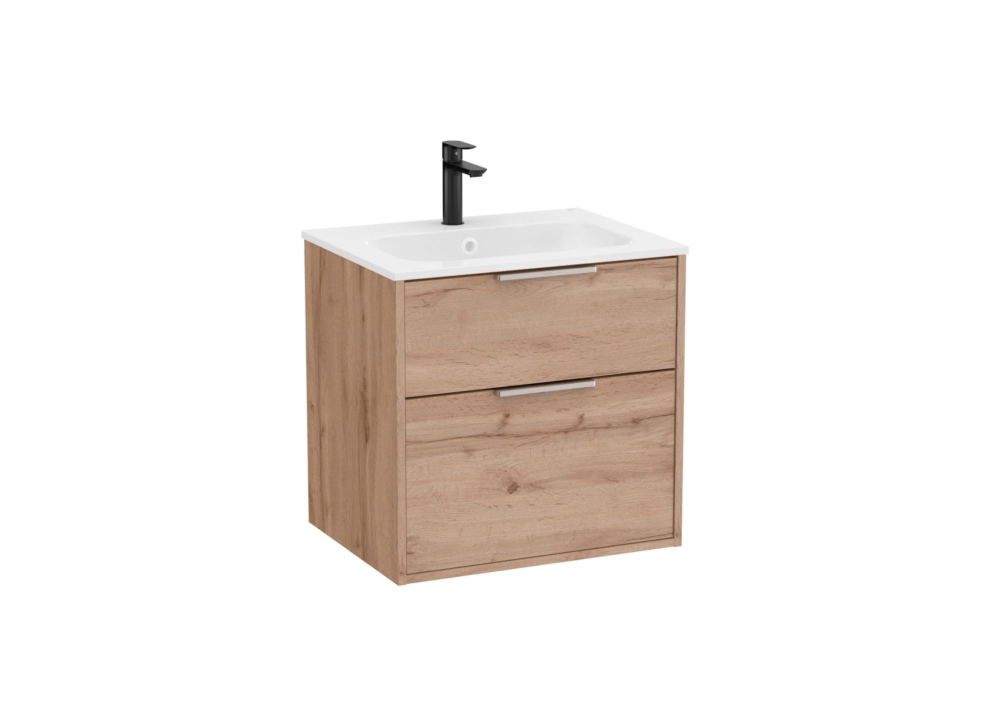 Roca - Mueble base Optica Unik de dos cajones y lavabo de Stonex® - BricoandPool