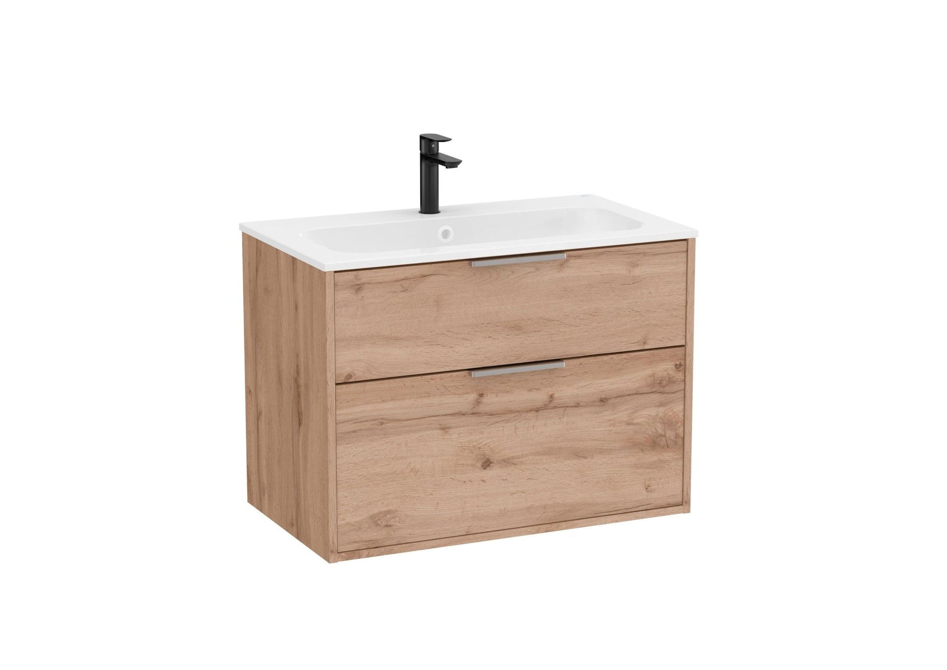Roca - Mueble base Optica Unik de dos cajones y lavabo de Stonex® - BricoandPool
