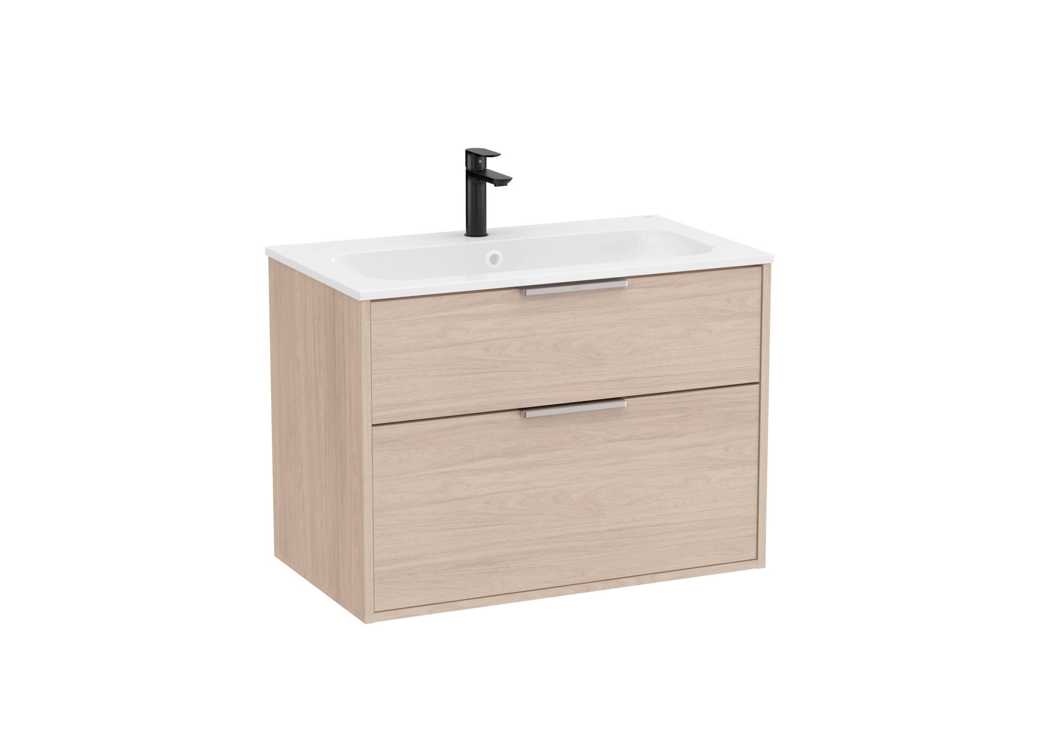 Roca - Mueble base Optica Unik de dos cajones y lavabo de Stonex® - BricoandPool
